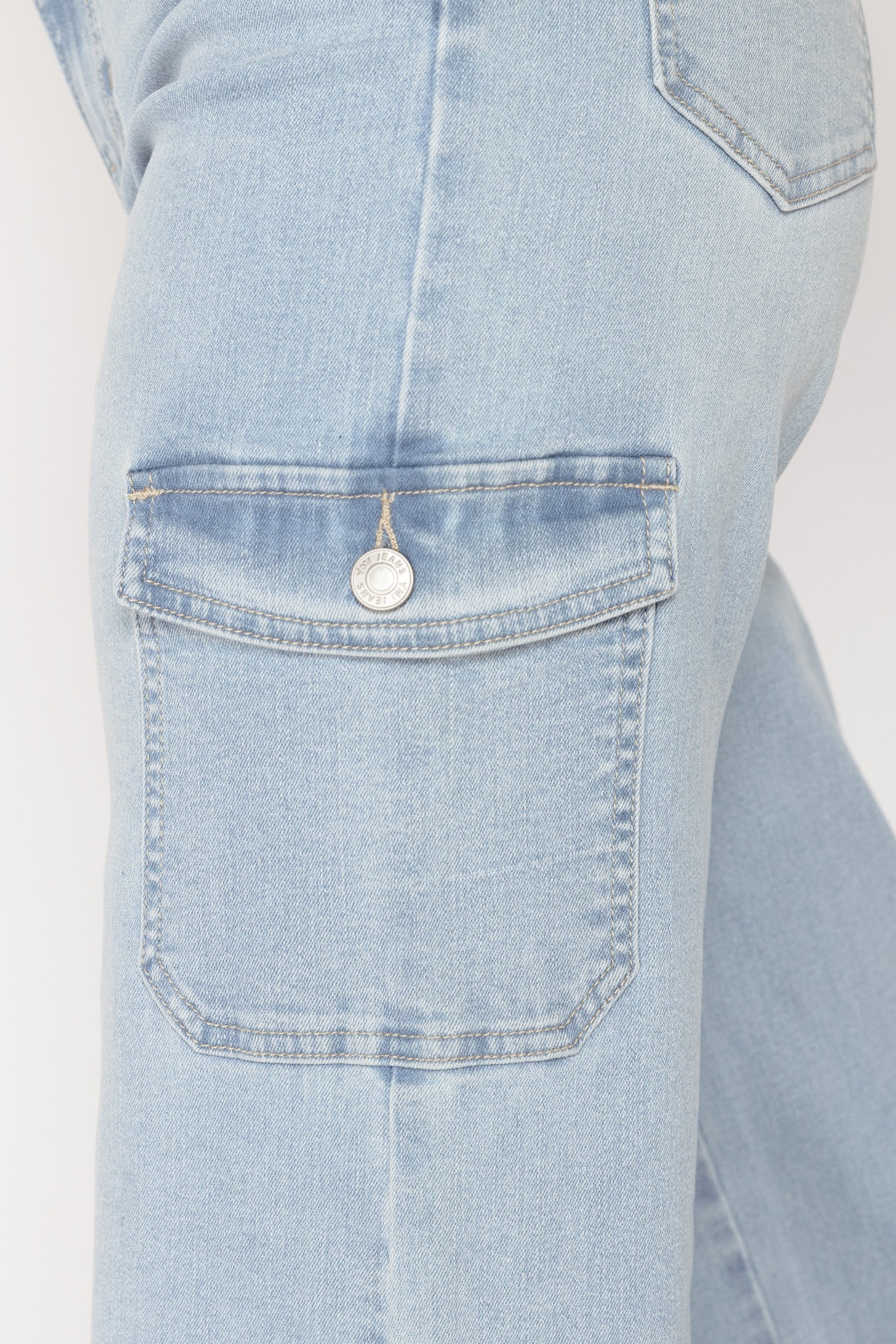 YMI Light Wash Skater Cargo Jean