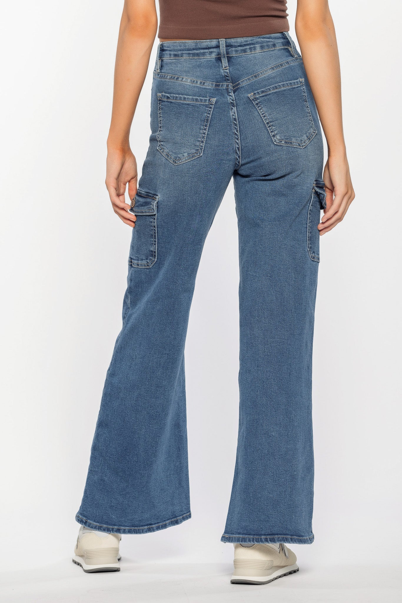 YMI Medium Wash Cargo Jean