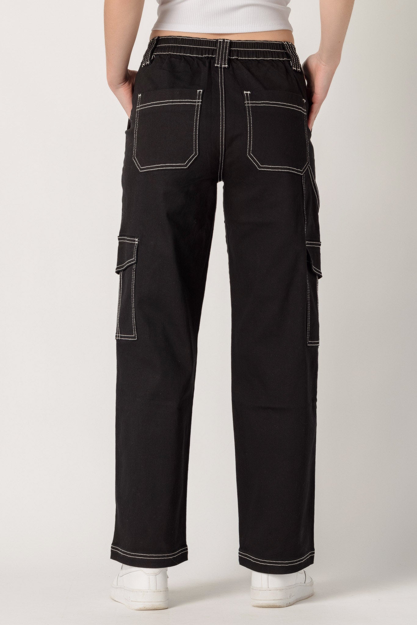 Almost Famous Black Skater Jean with Contrast Stitching