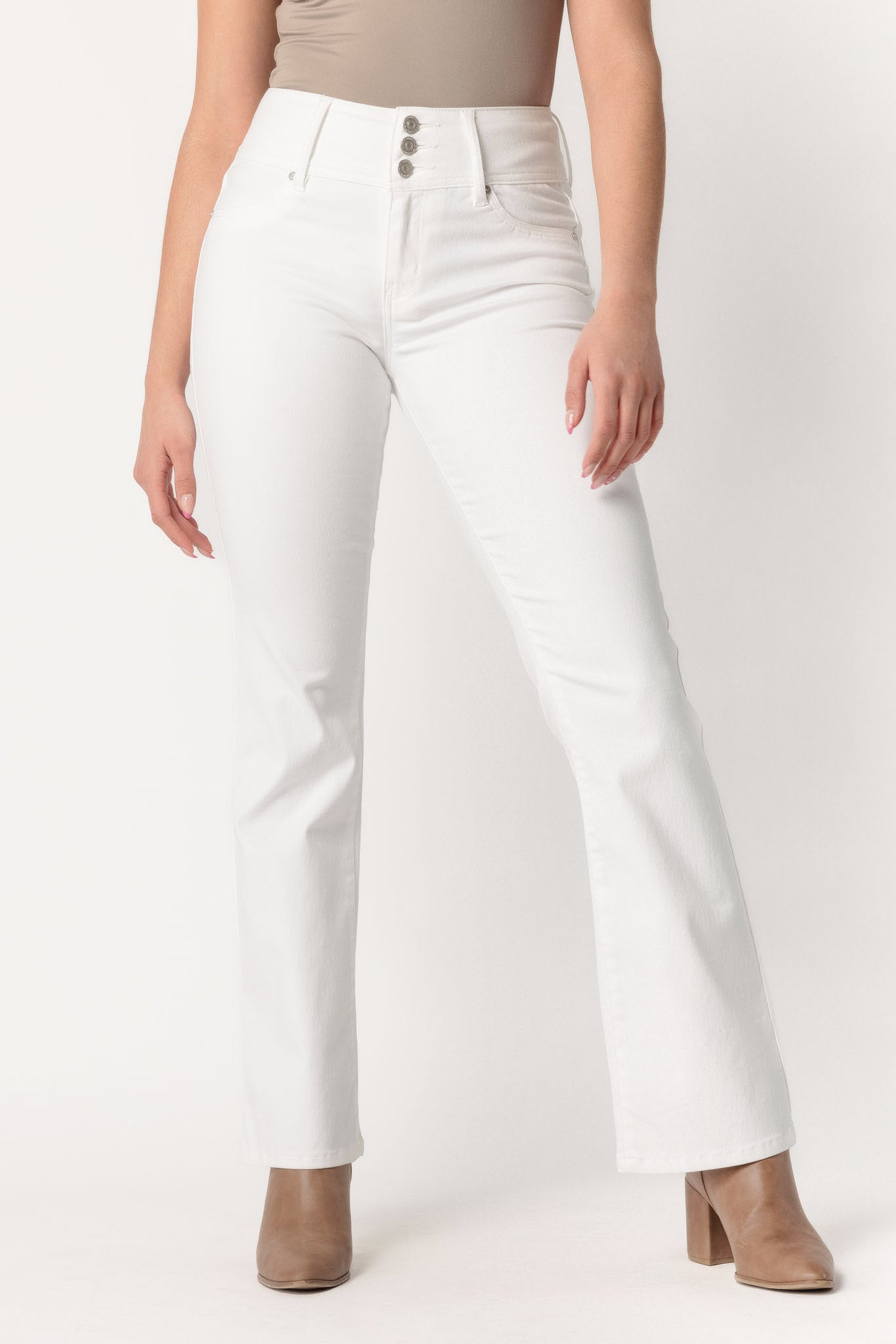 Wallflower White Insta-Soft Sassy High Rise Bootcut Jean