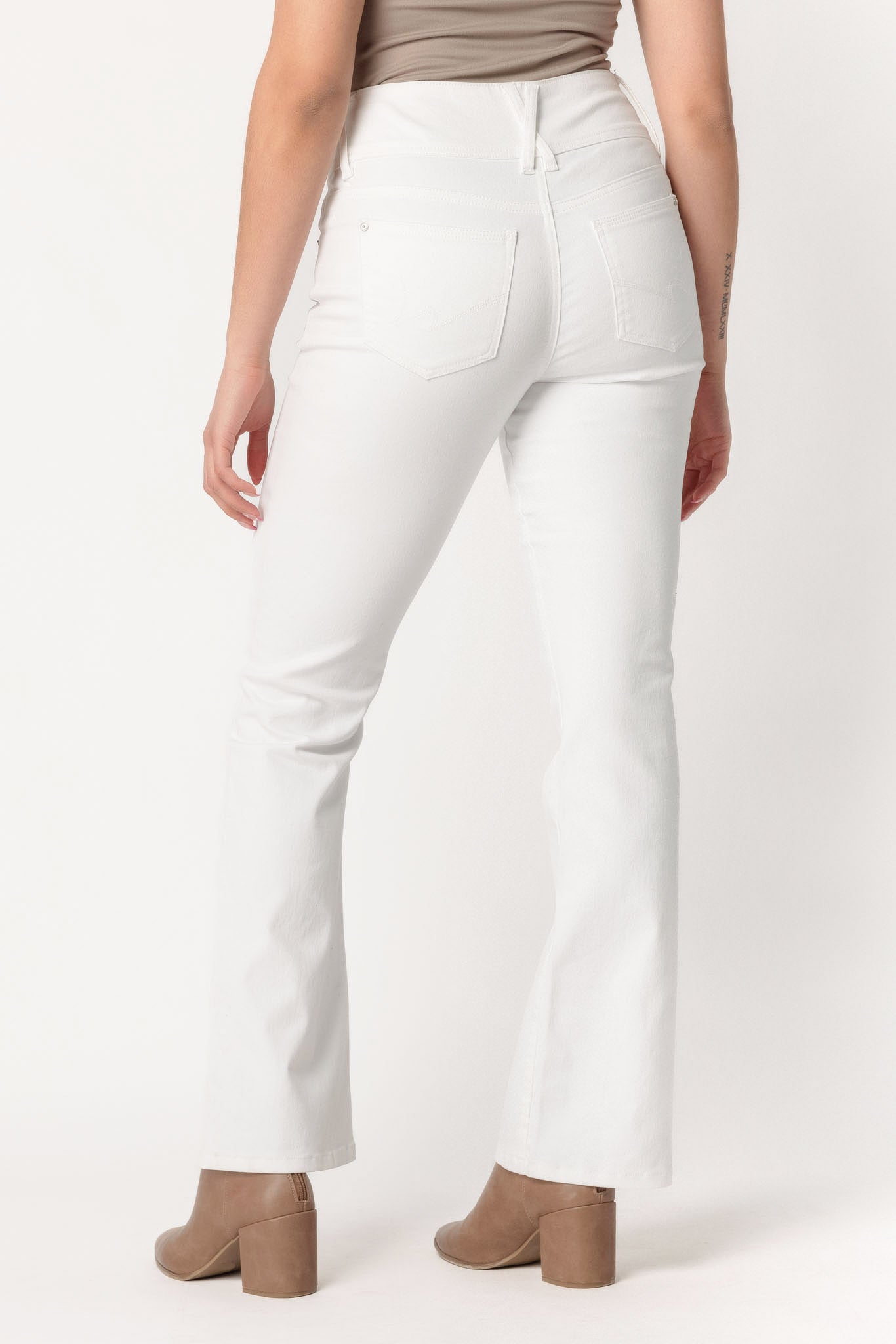Wallflower White Insta-Soft Sassy High Rise Bootcut Jean