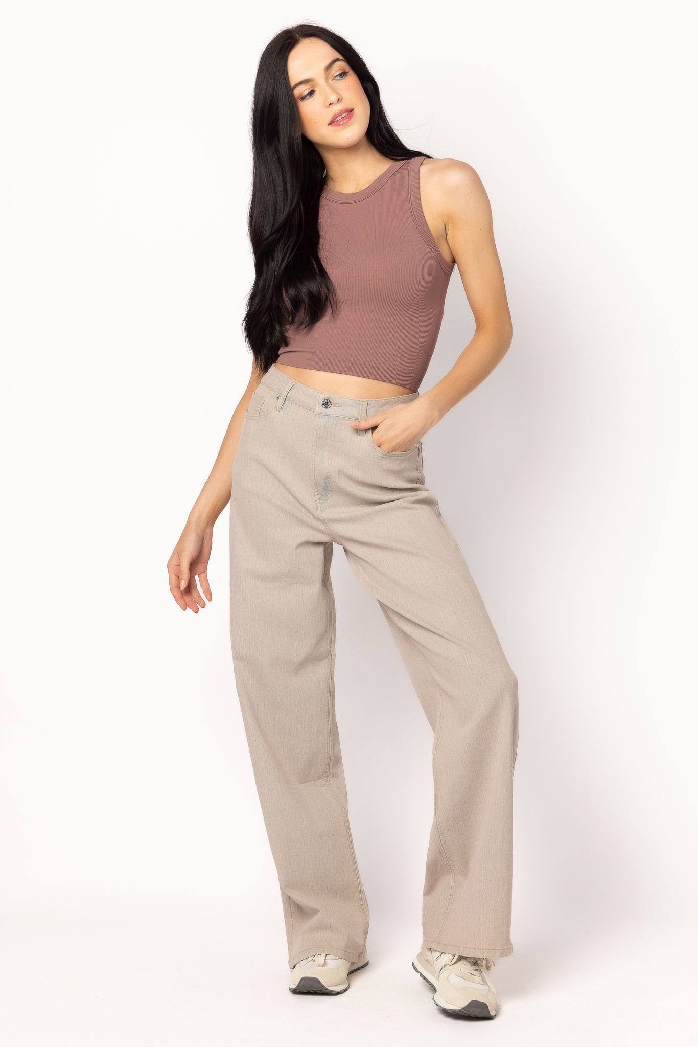 Almost Famous Ultra 90's High-Rise Wide-Leg Jeans in Lola Wash
