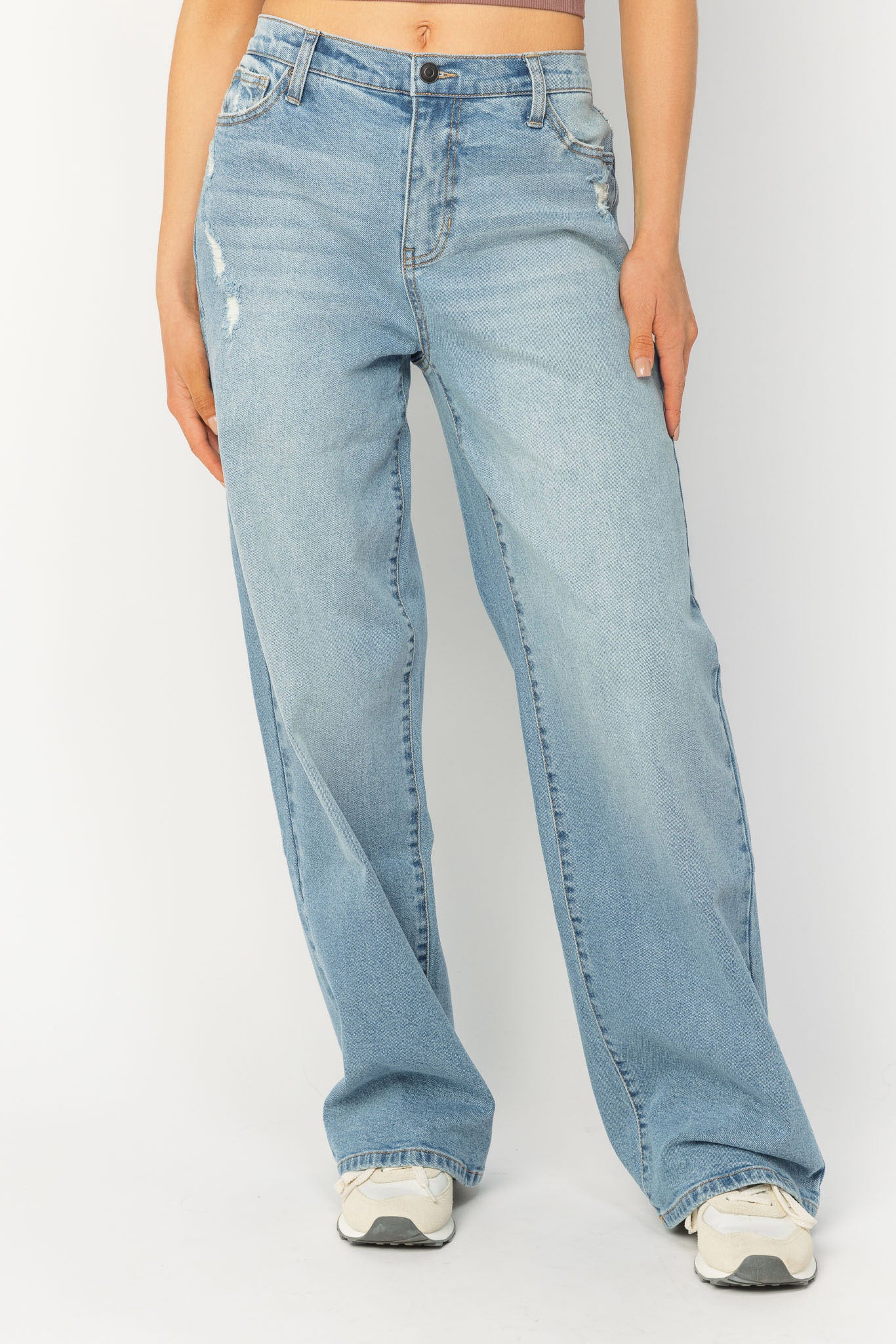 Myka Wash Wide Leg Jeans by Celebrity Pink