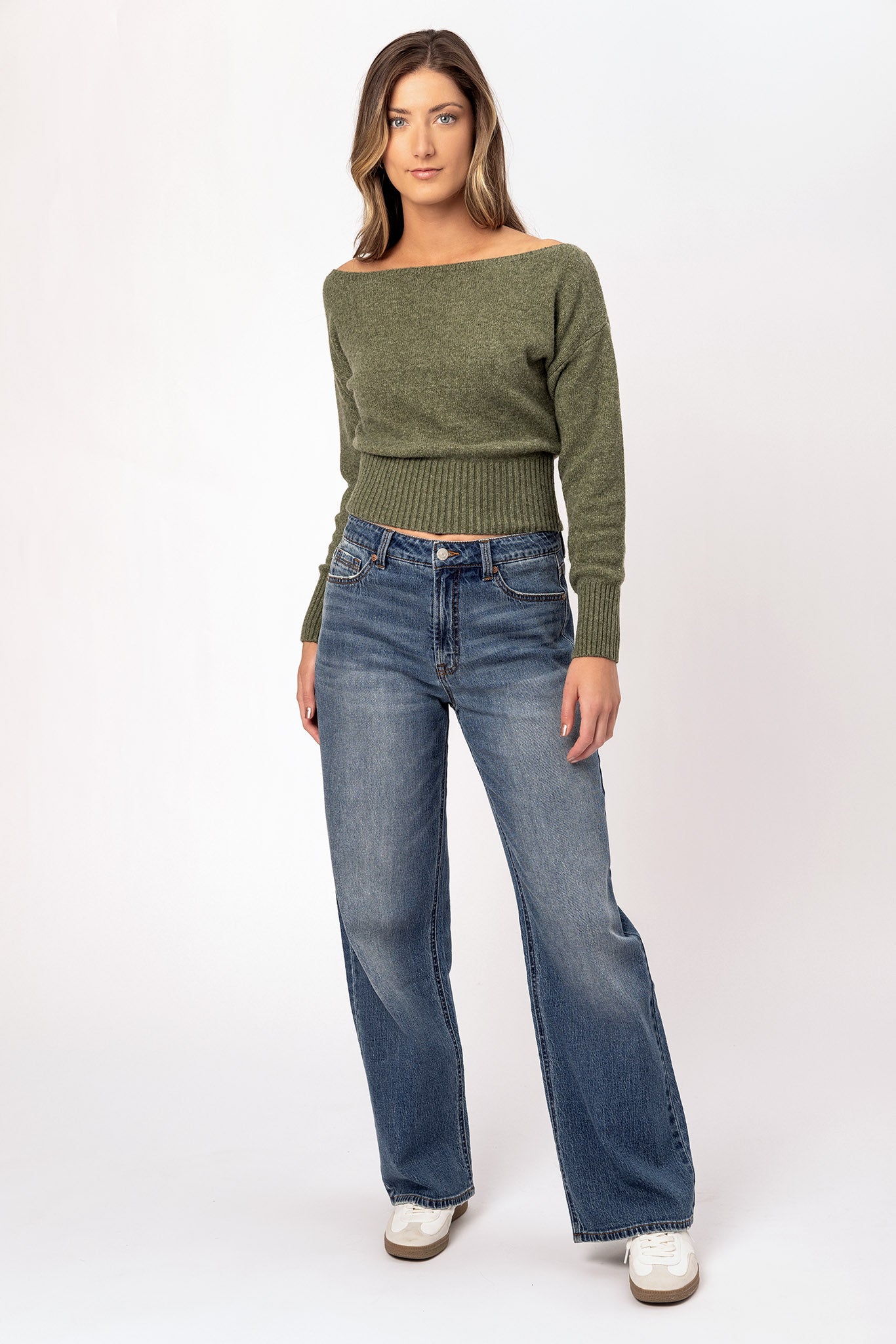 WallFlower Insta-Vintage Isadora Wash High-Rise Wide-Leg Jean