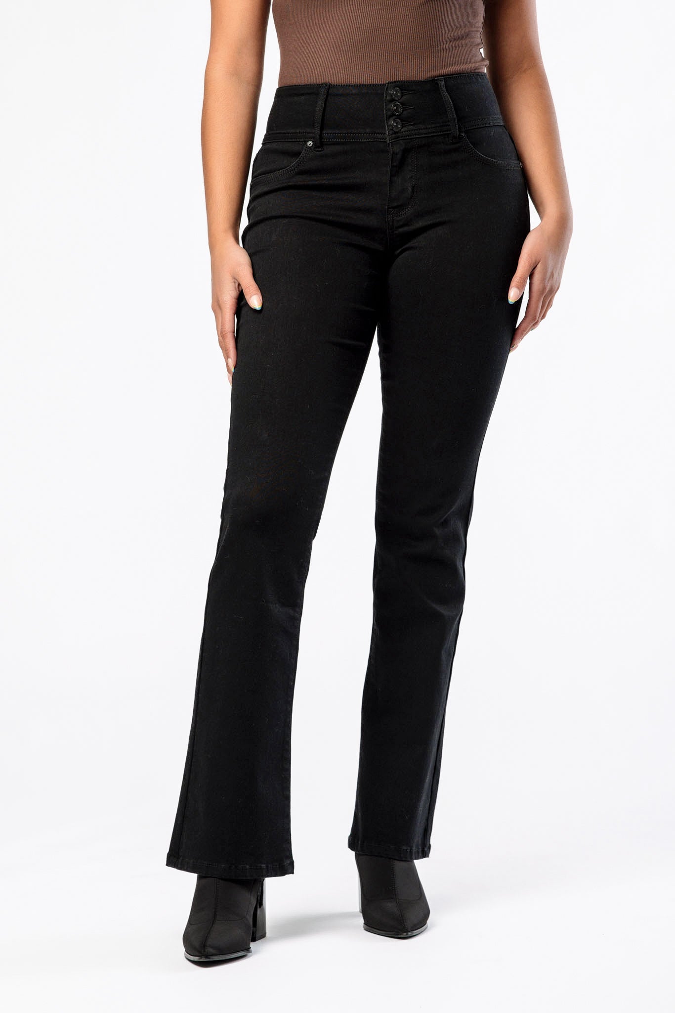 WallFlower Insta-Soft Noir Sassy High-Rise Bootcut Jean