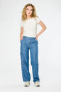 Almost Famous Chambray Cargo Skater Jean