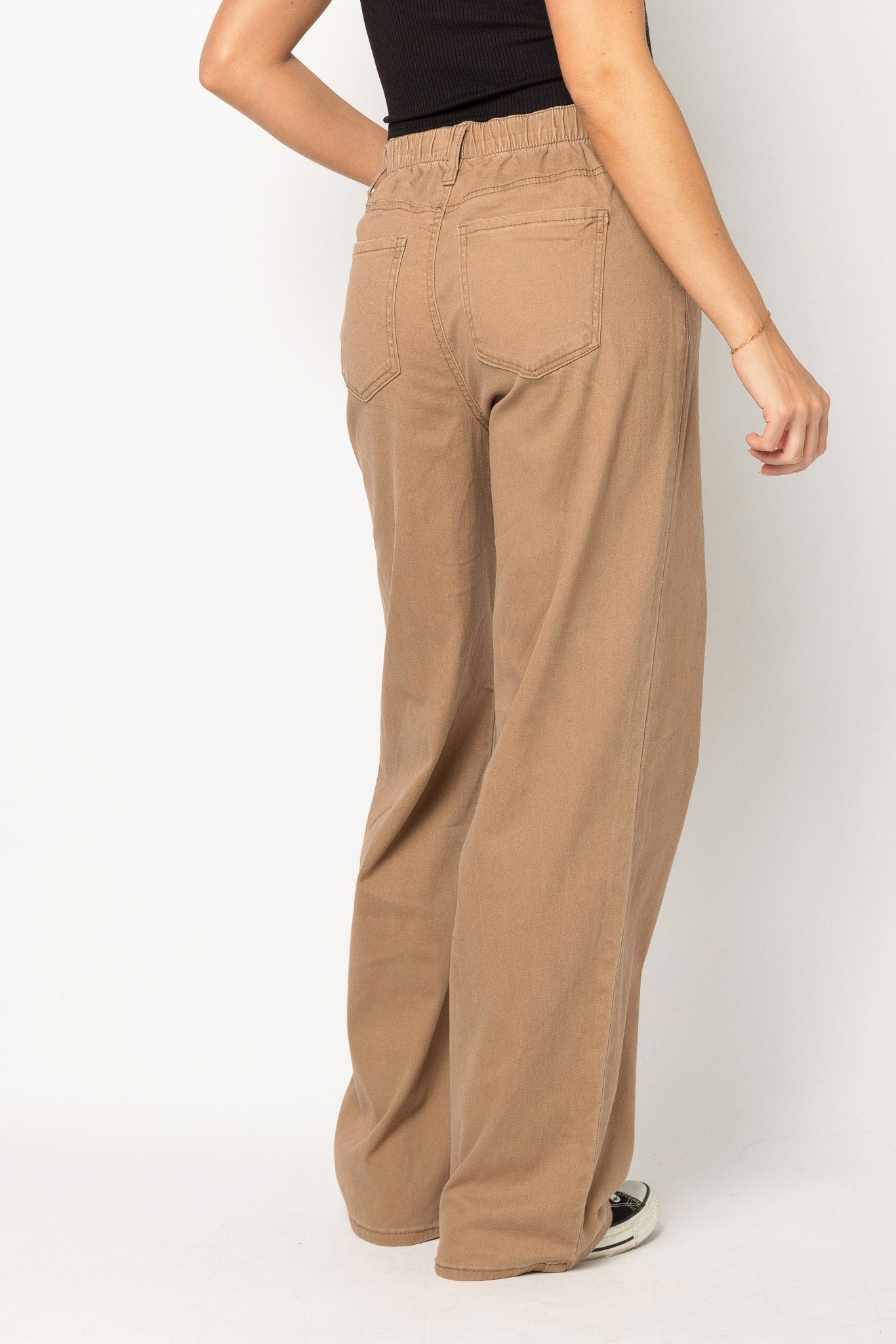 Celebrity Pink Twill Wide-Leg Pant