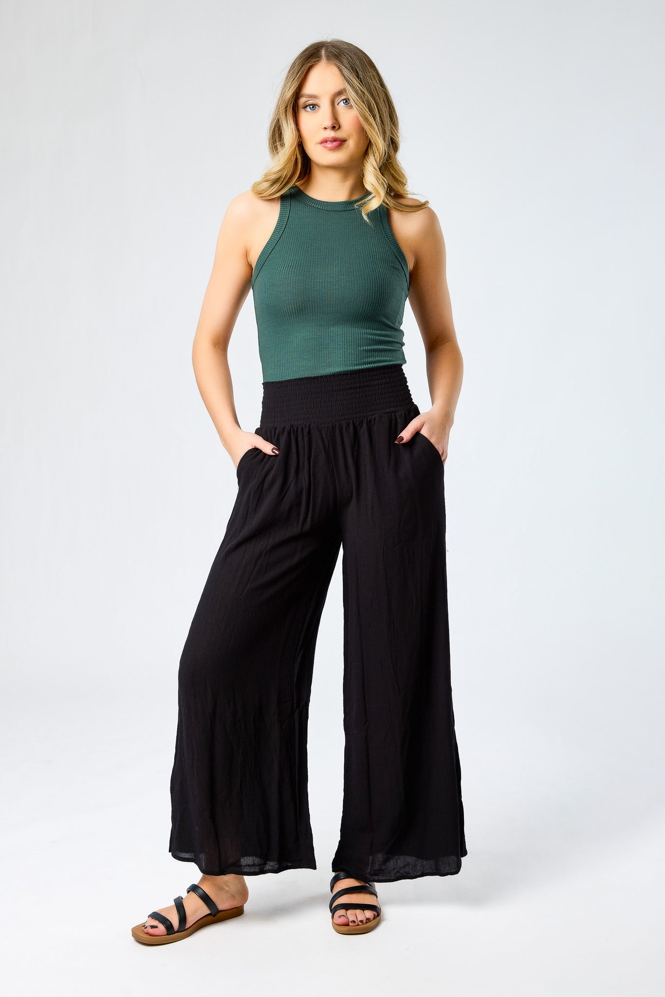 Gauze Palazzo Pants