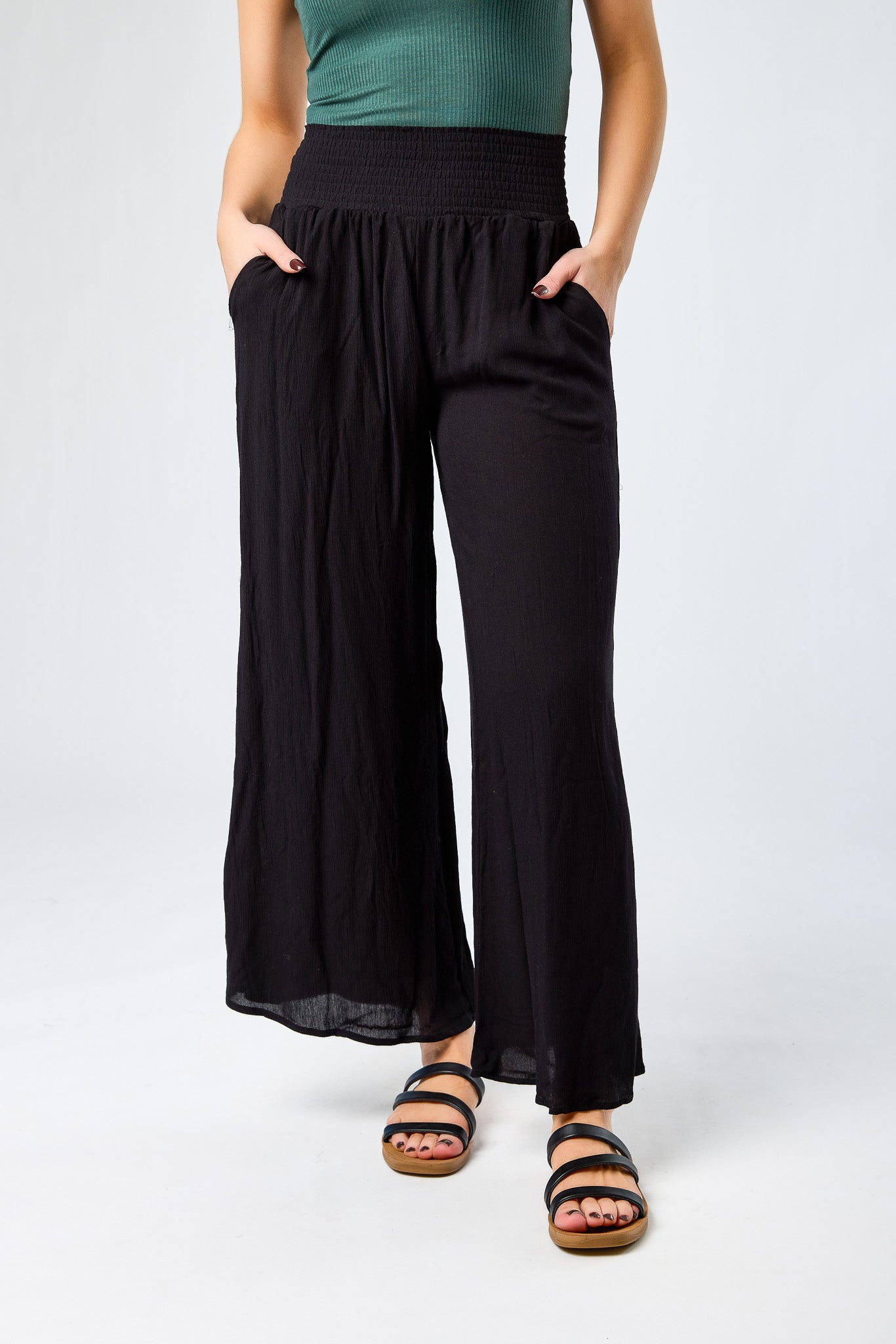 Gauze Palazzo Pants