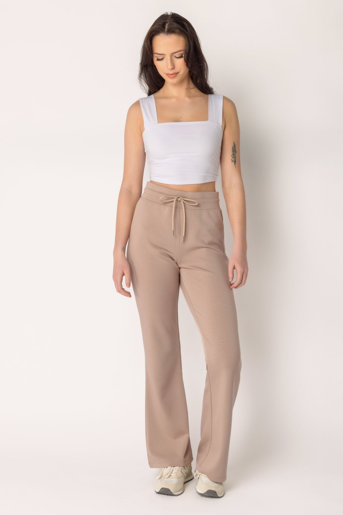 Scuba Knit Flare Leg Pant
