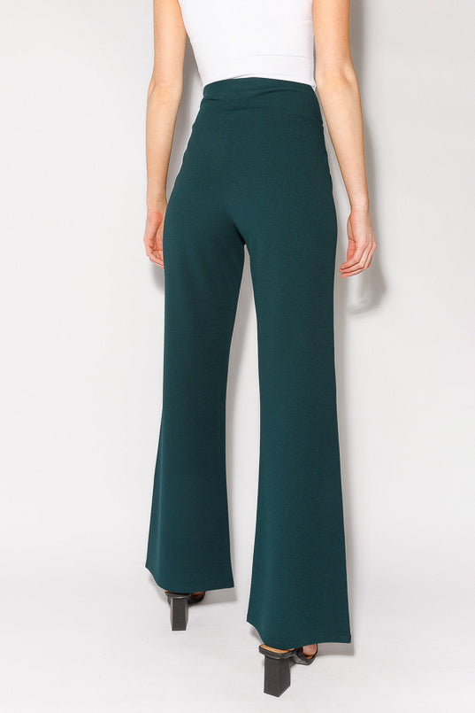 Scuba Crepe Pant with Tie-Belt