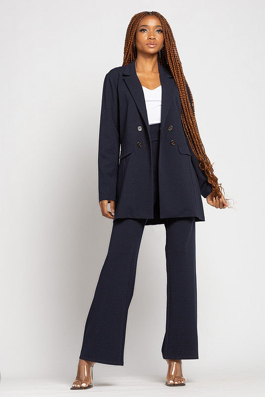 Scuba Crepe Pant with Tie-Belt