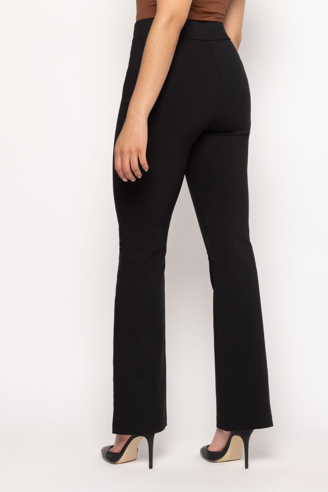 High-Rise Pull-On Flare Pant