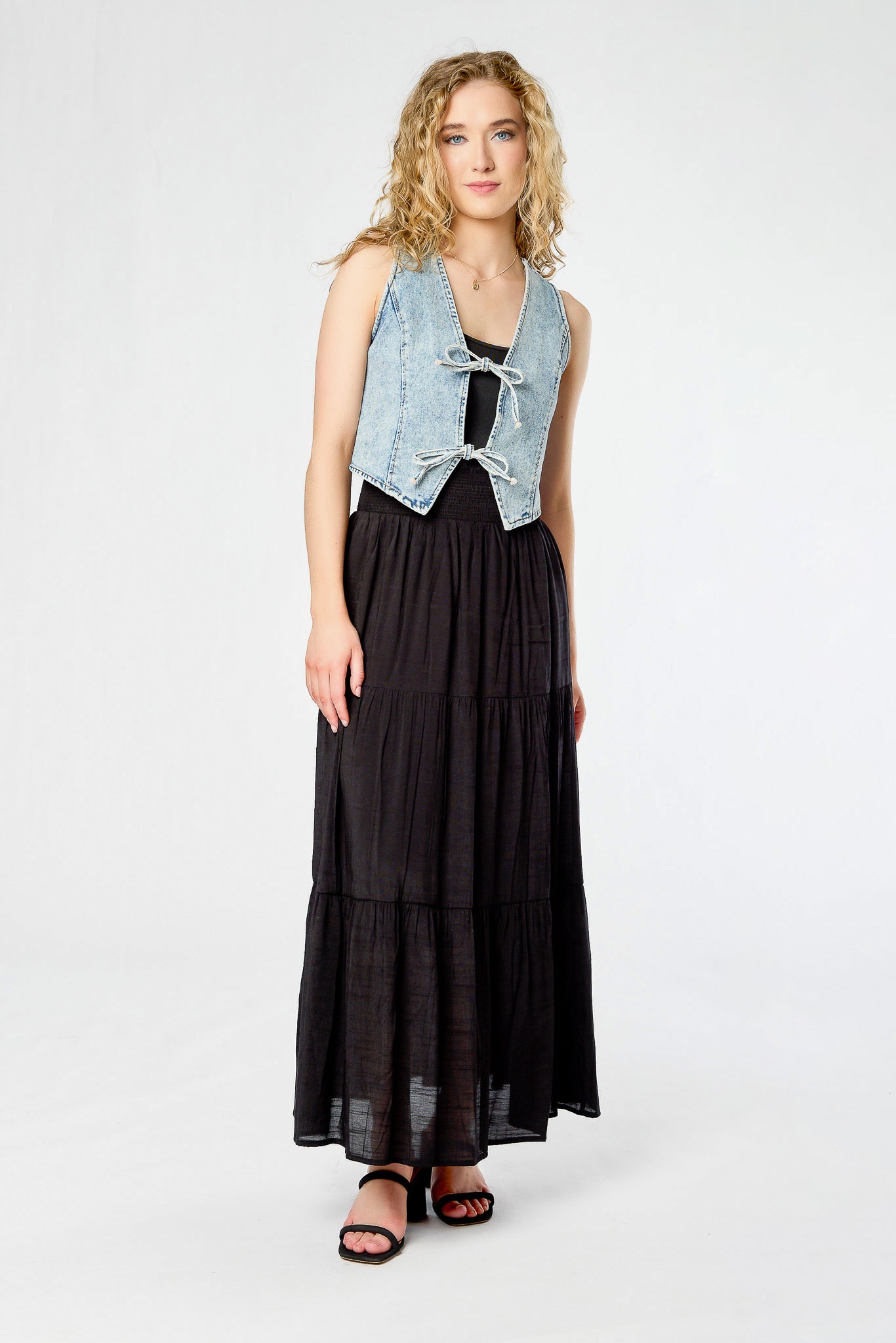 Tiered Maxi Skirt