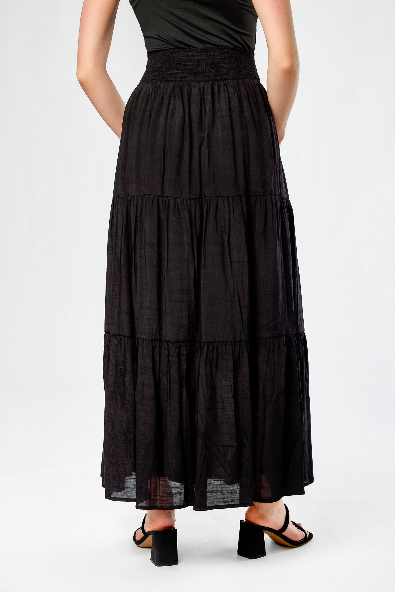 Tiered Maxi Skirt