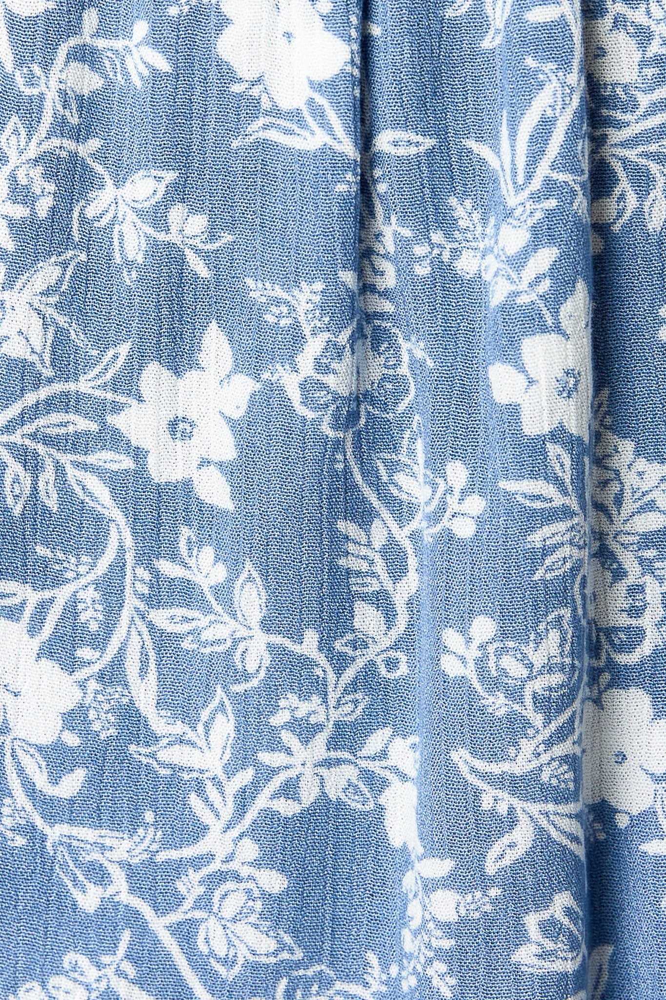 Ditsy Tiered Peasant Dress with Built-In Shorts