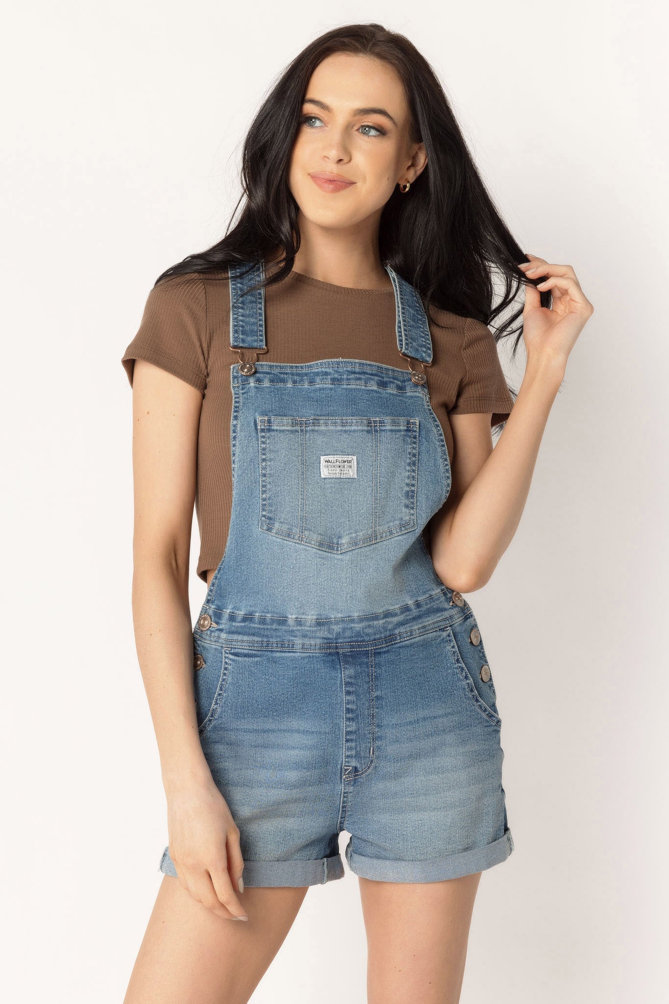 Wallflower Elle Wash Retro Highrise Shortall