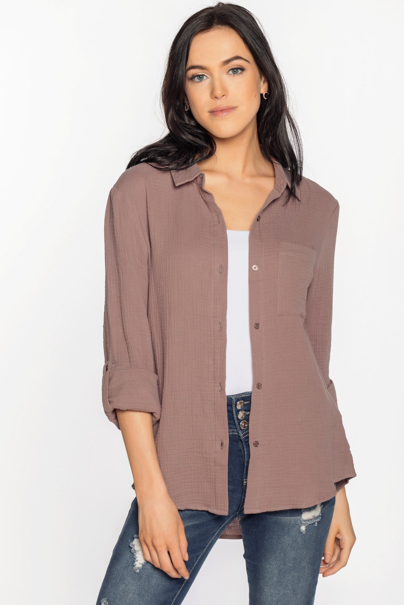 Double Cotton Long Sleeve Shirt