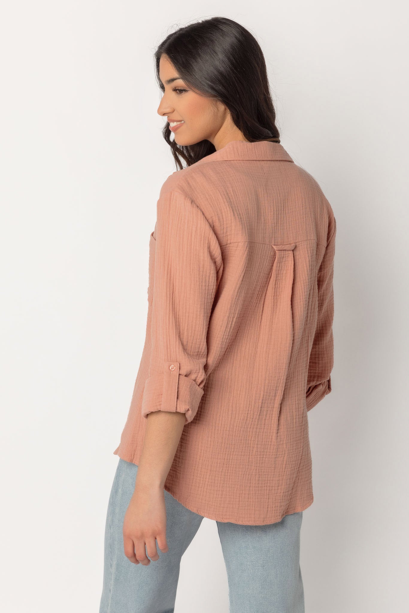 Double Cotton Long Sleeve Shirt