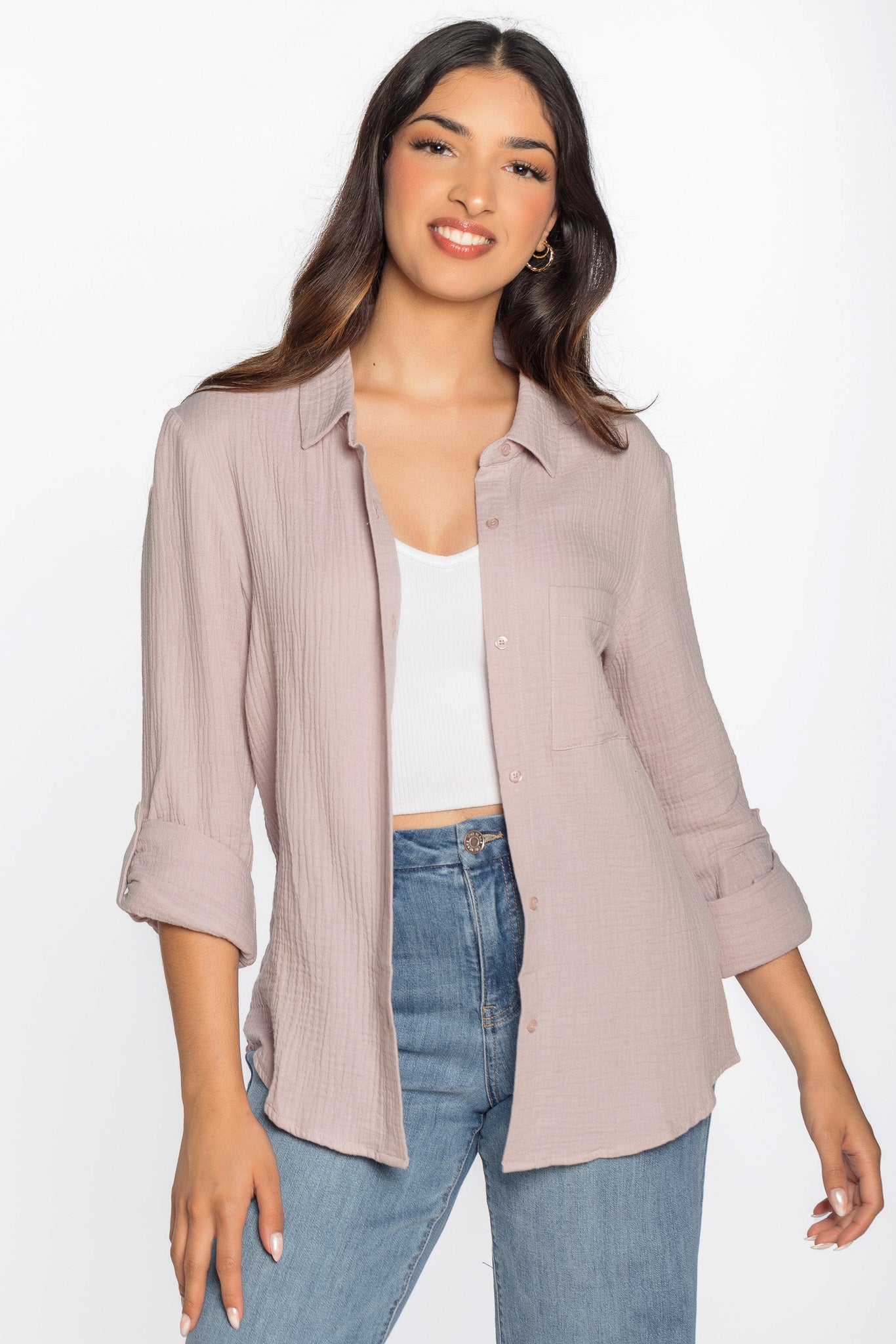 Double Cotton Long Sleeve Shirt