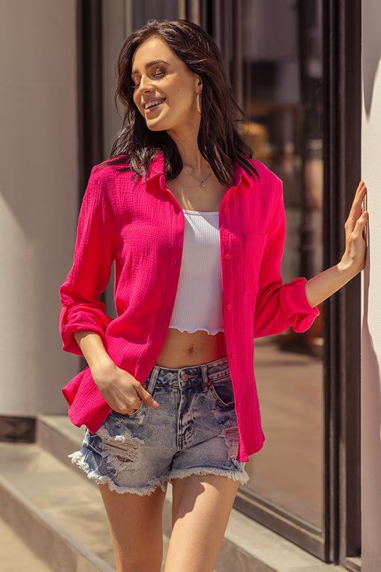Double Cotton Long Sleeve Shirt