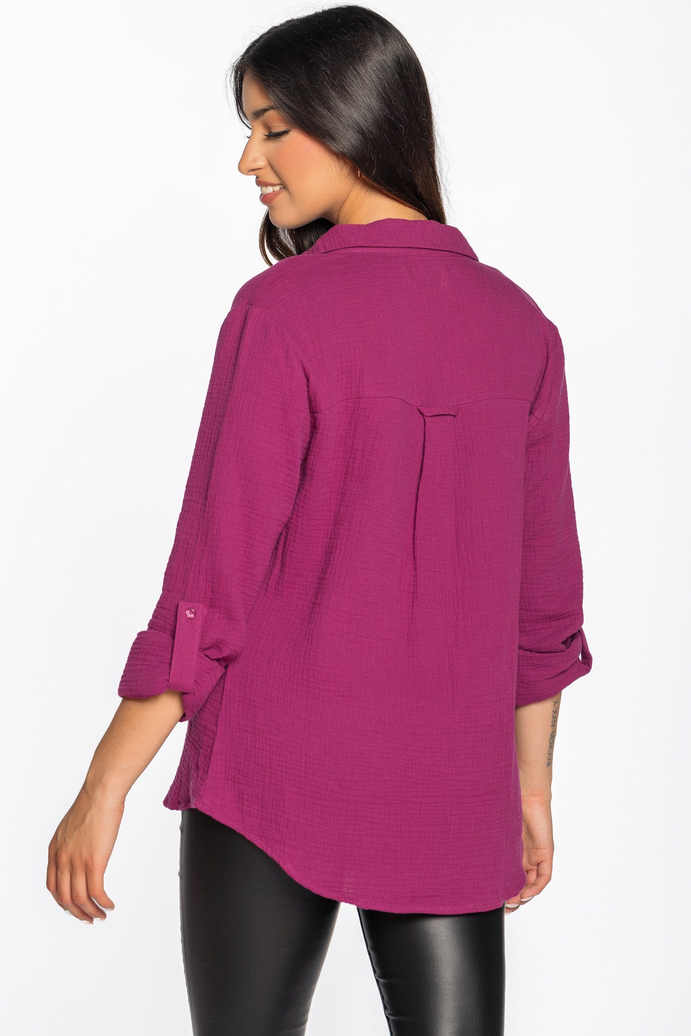 Double Cotton Long Sleeve Shirt