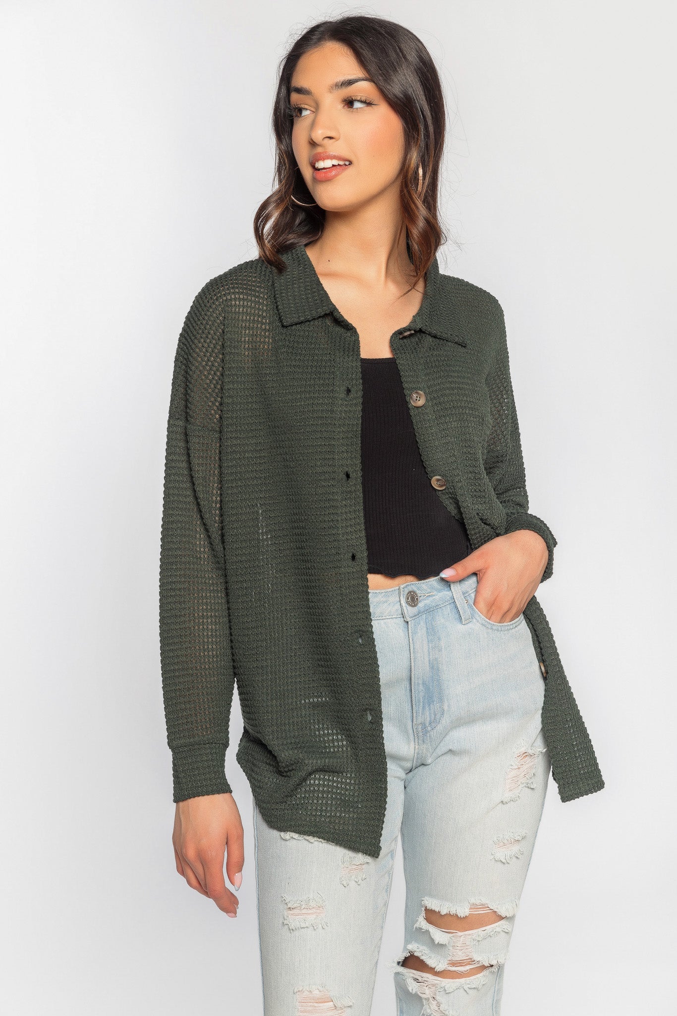 Waffle Long Sleeve Shirt