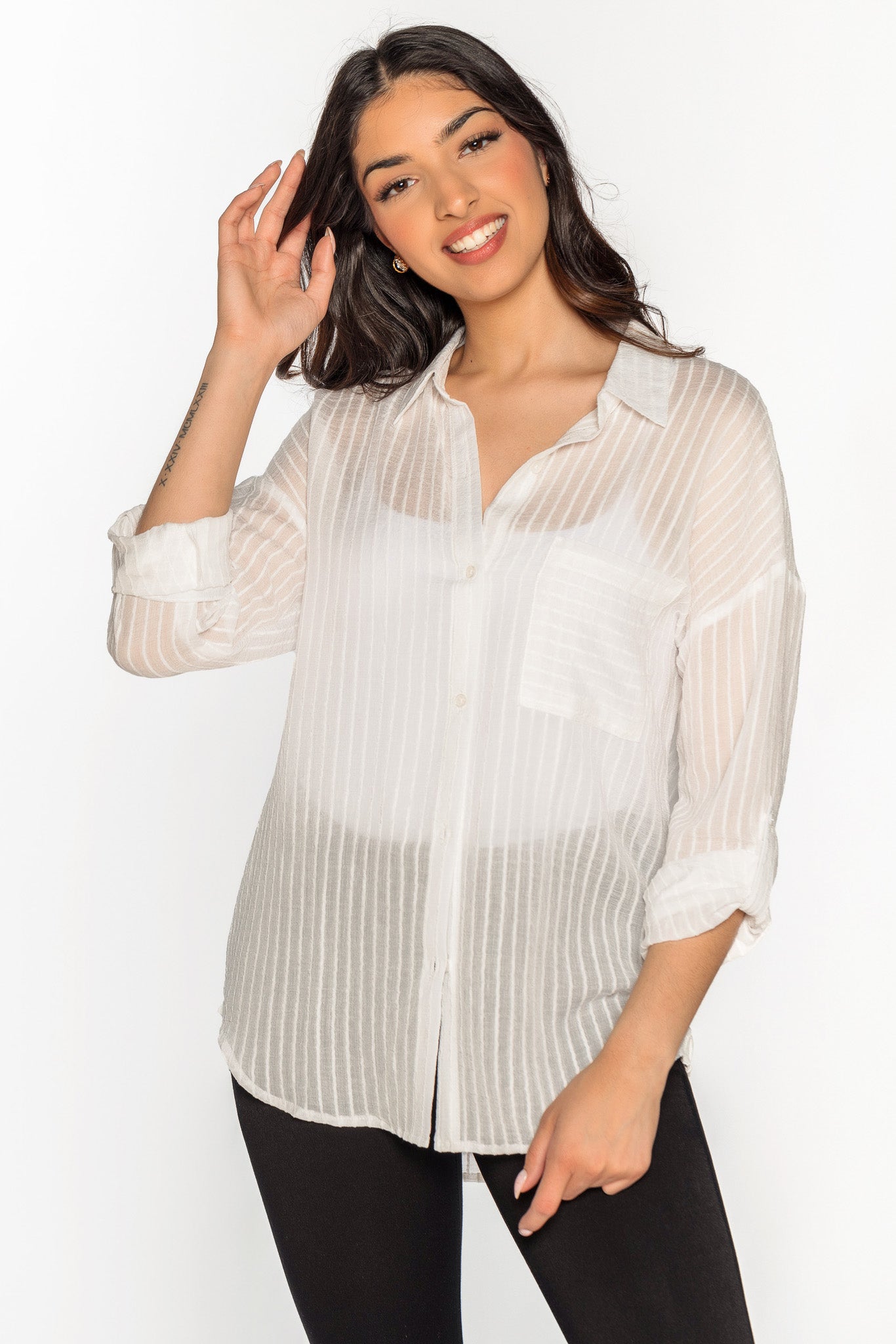 Textured Stripe Shirt