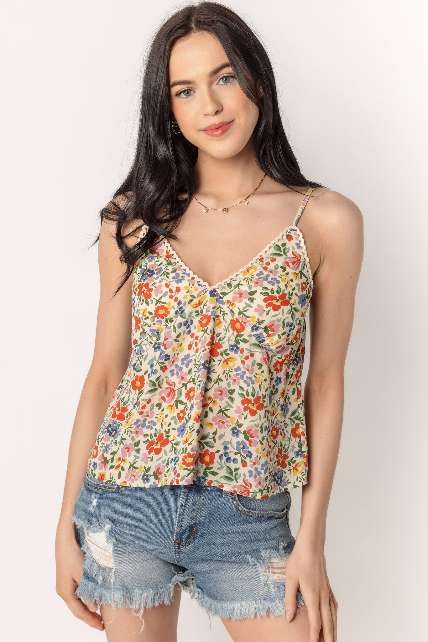 Multicolour Ditsy Floral Cami