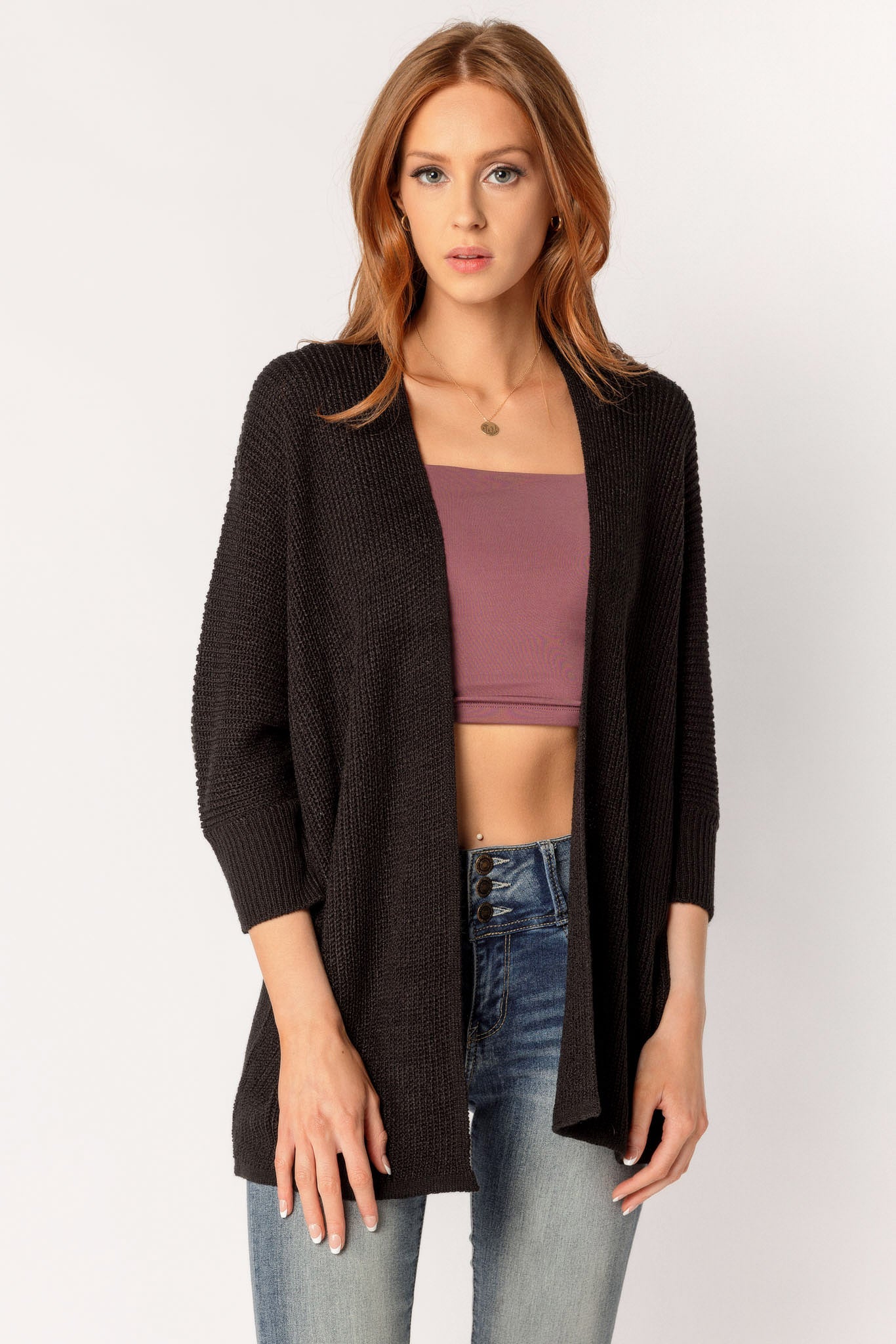 Lightweight Dolman Sleeve Cardigan