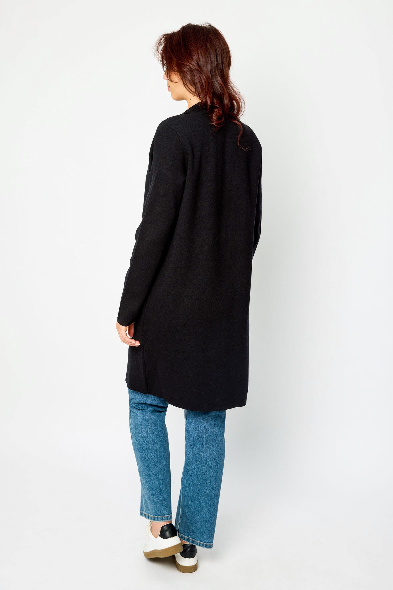 Luxe Knit Sweater Longline Blazer
