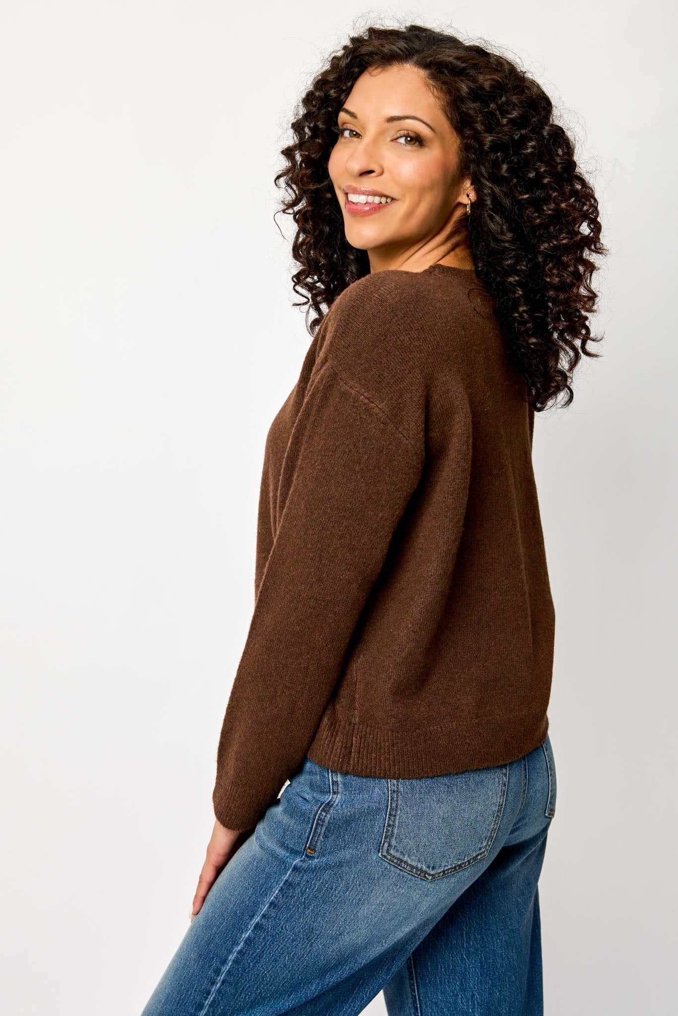 Long-Sleeve Crew-Neck Sweater