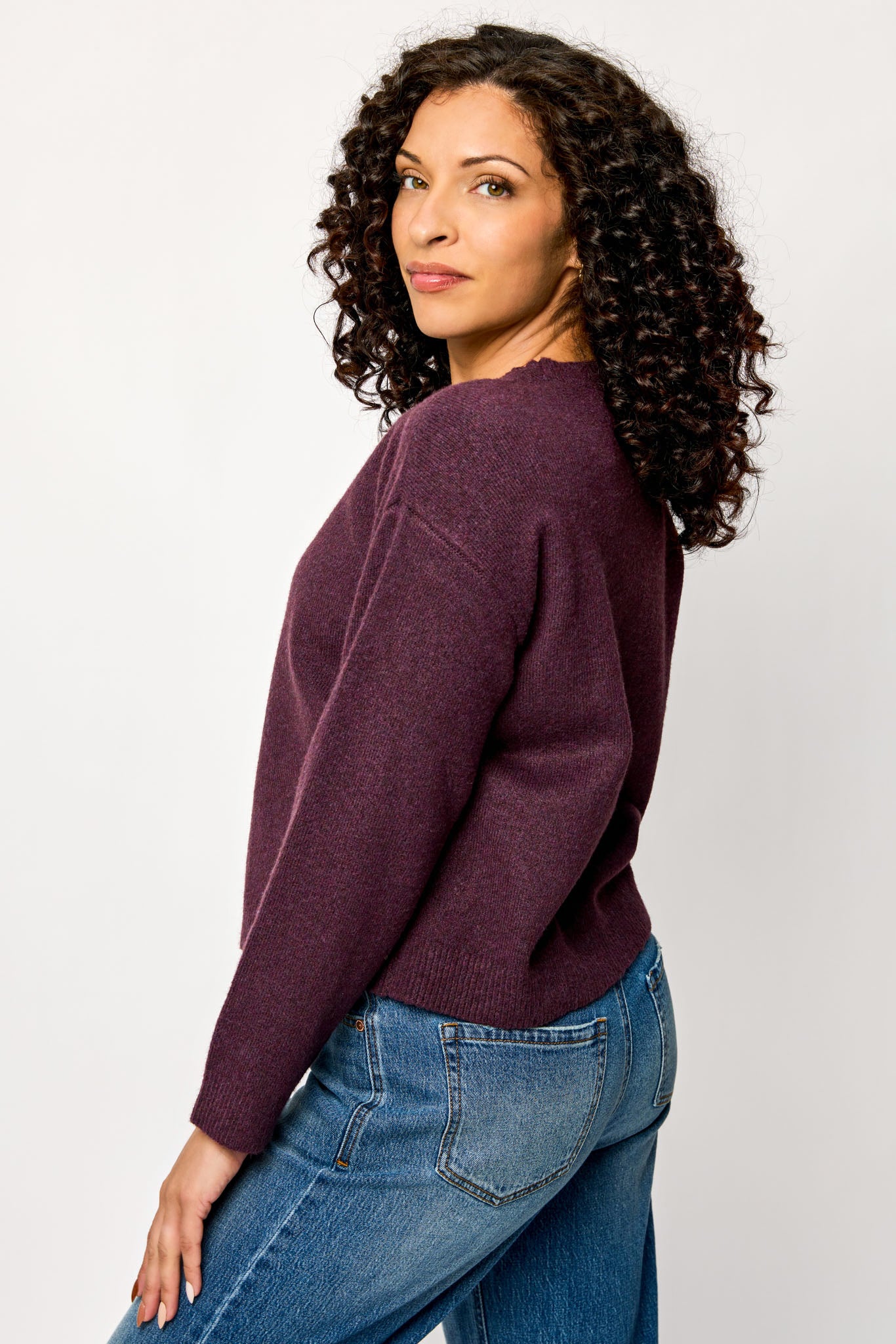 Long-Sleeve Crew-Neck Sweater