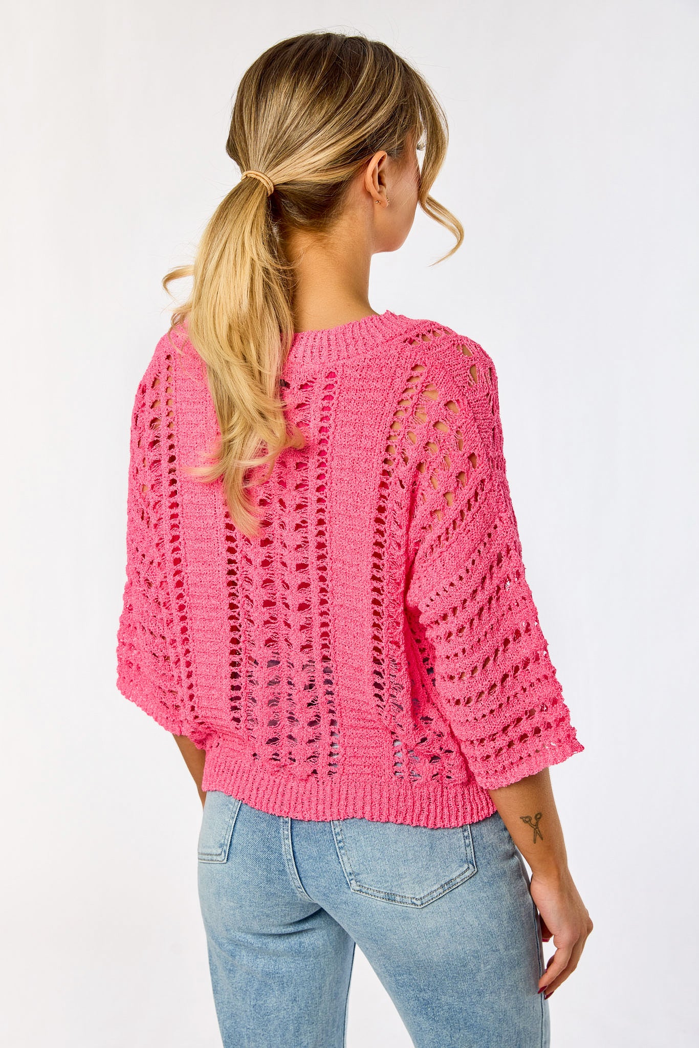 Open Knit Boxy Sweater