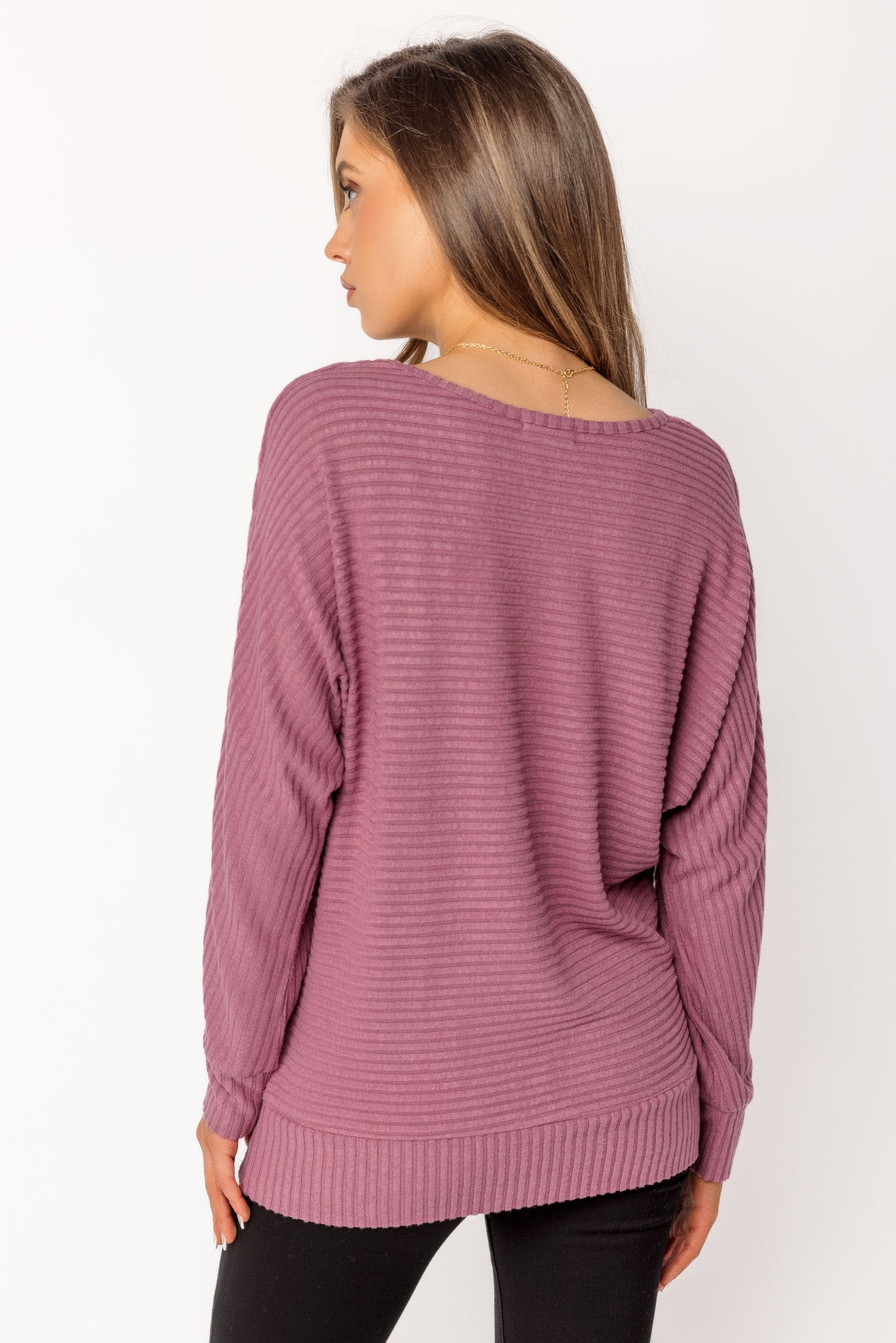 Dolman Sleeve Hacci Sweater