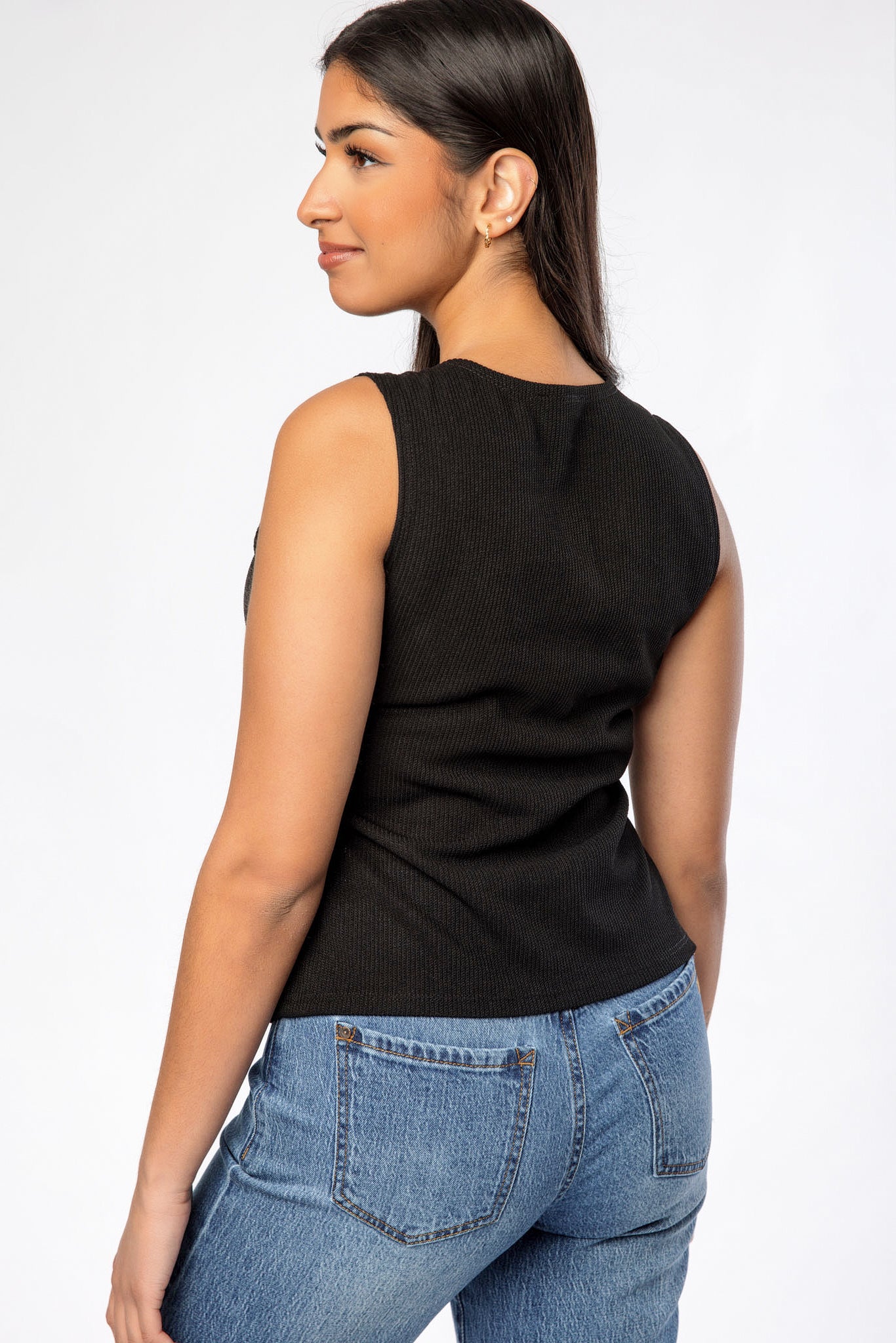 Brooklyn Rib-Knit Vest