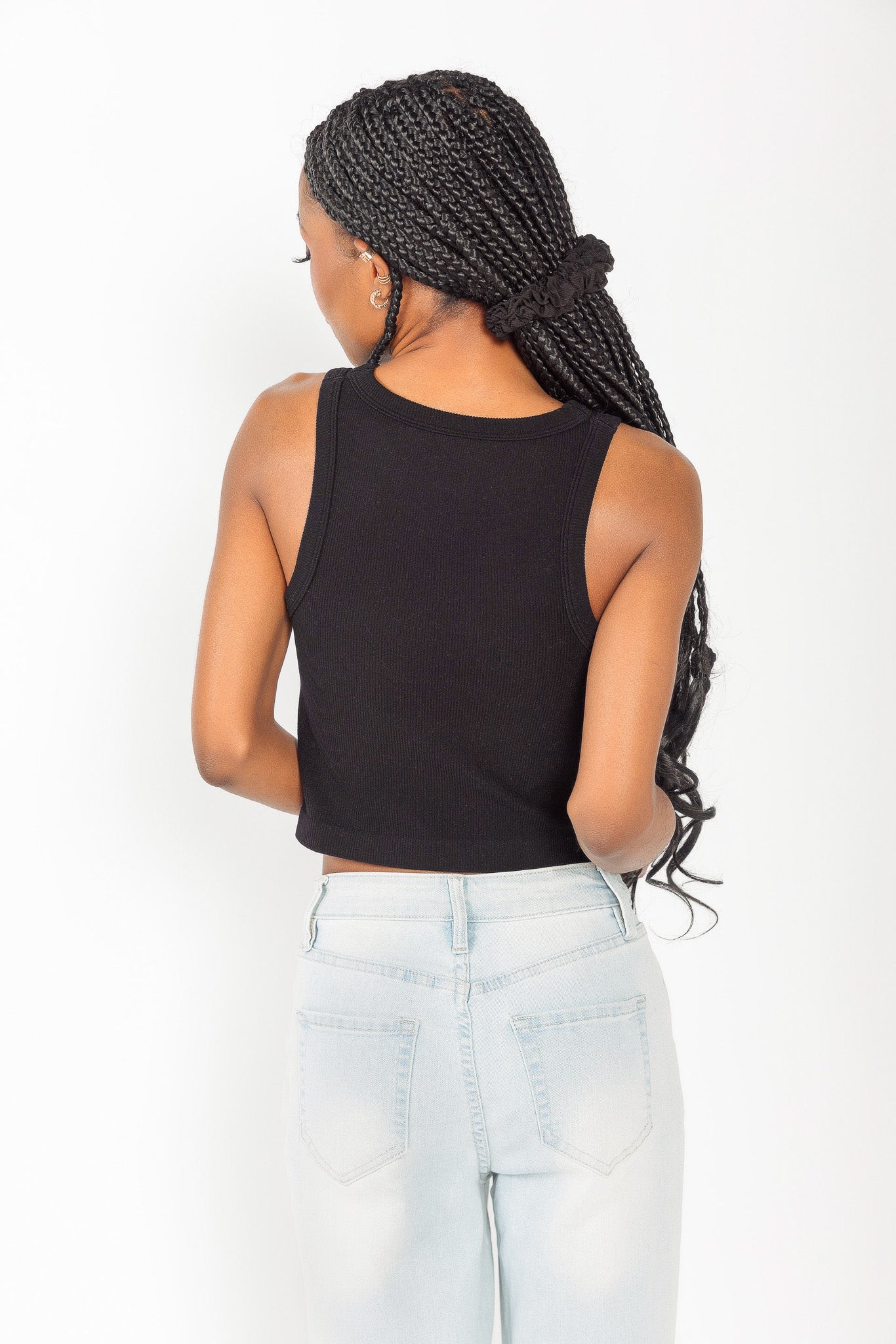 WallFlower Cindy Seamless High Neck Cropped Tank