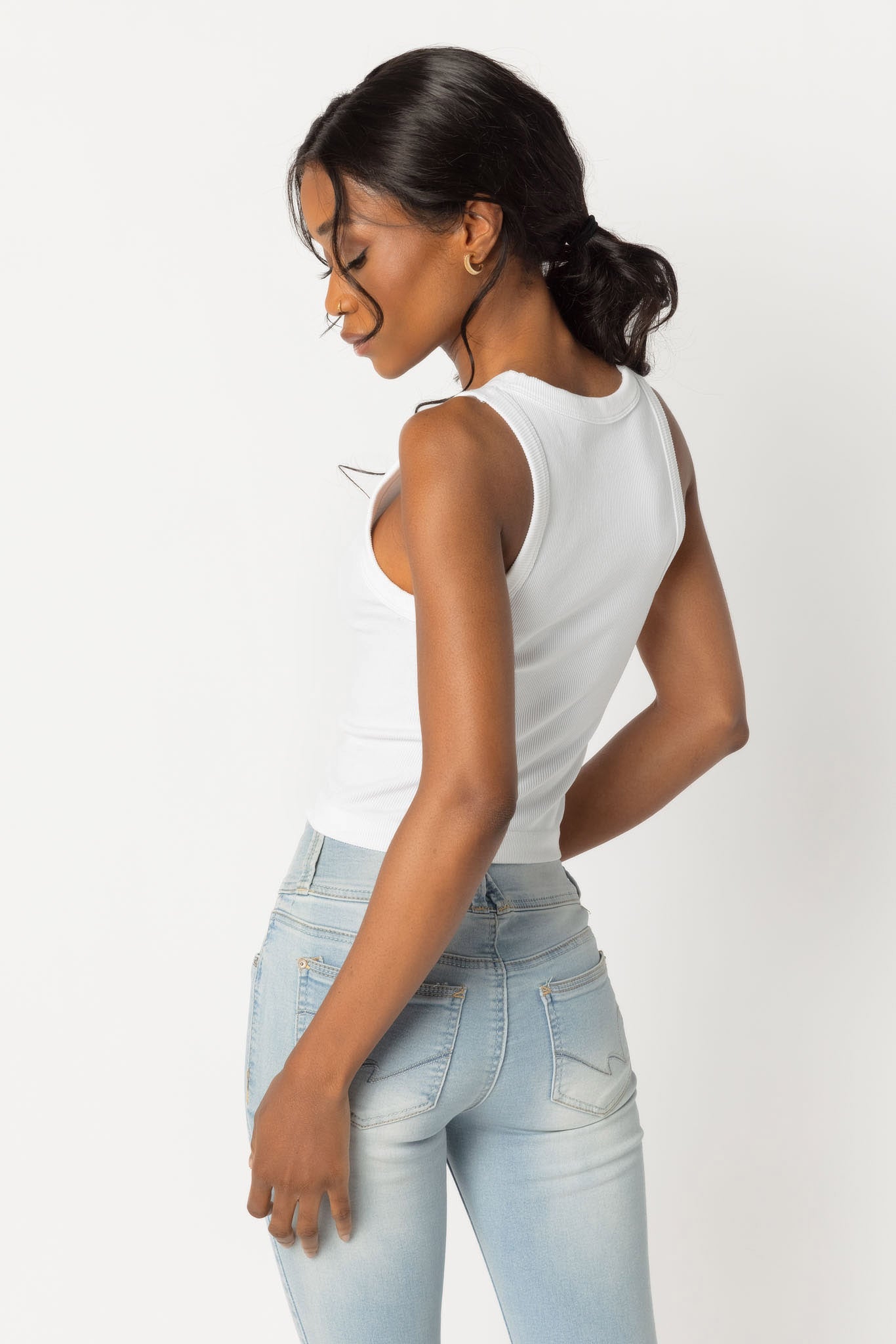 WallFlower Cindy Seamless High Neck Cropped Tank