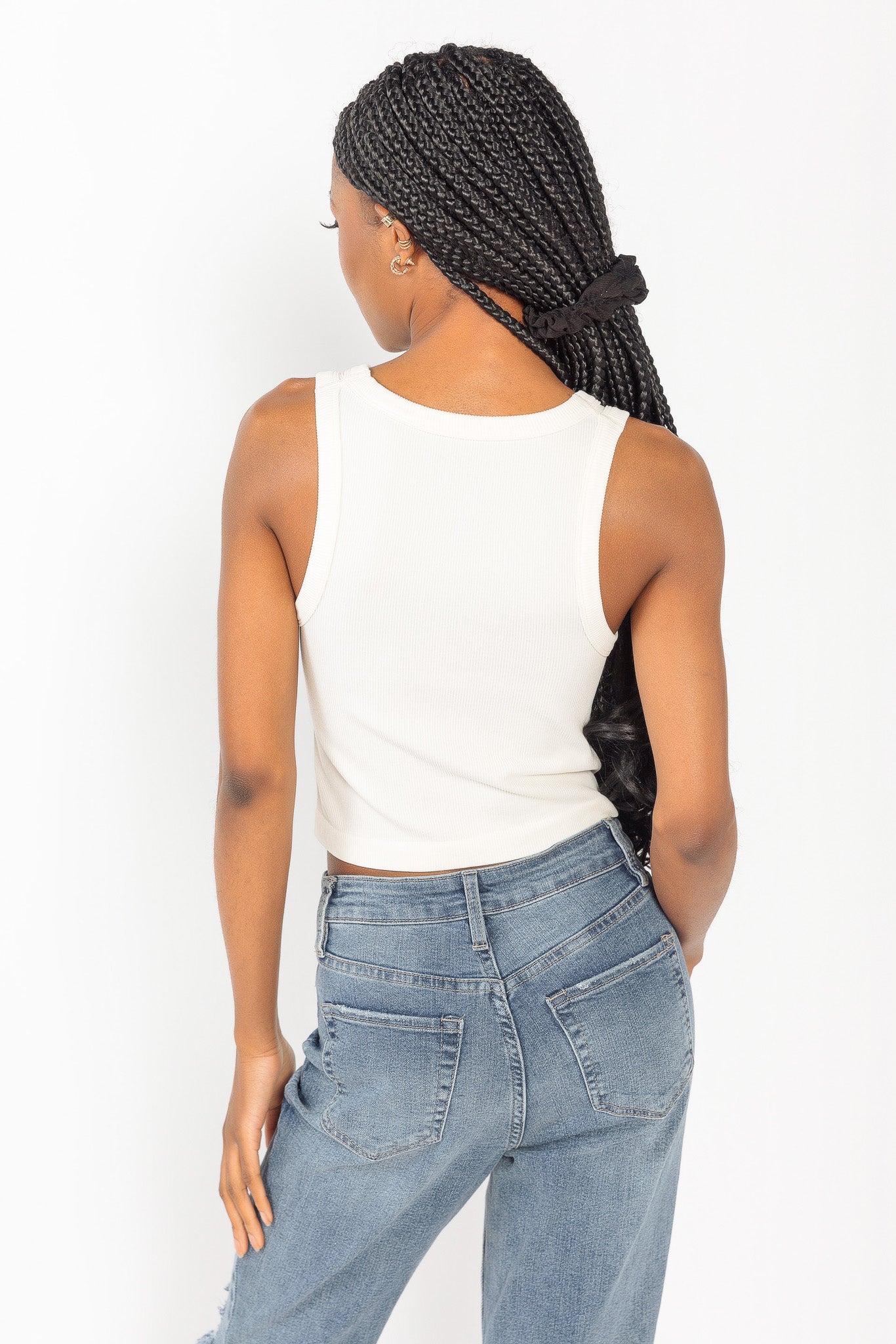 WallFlower Cindy Seamless High Neck Cropped Tank