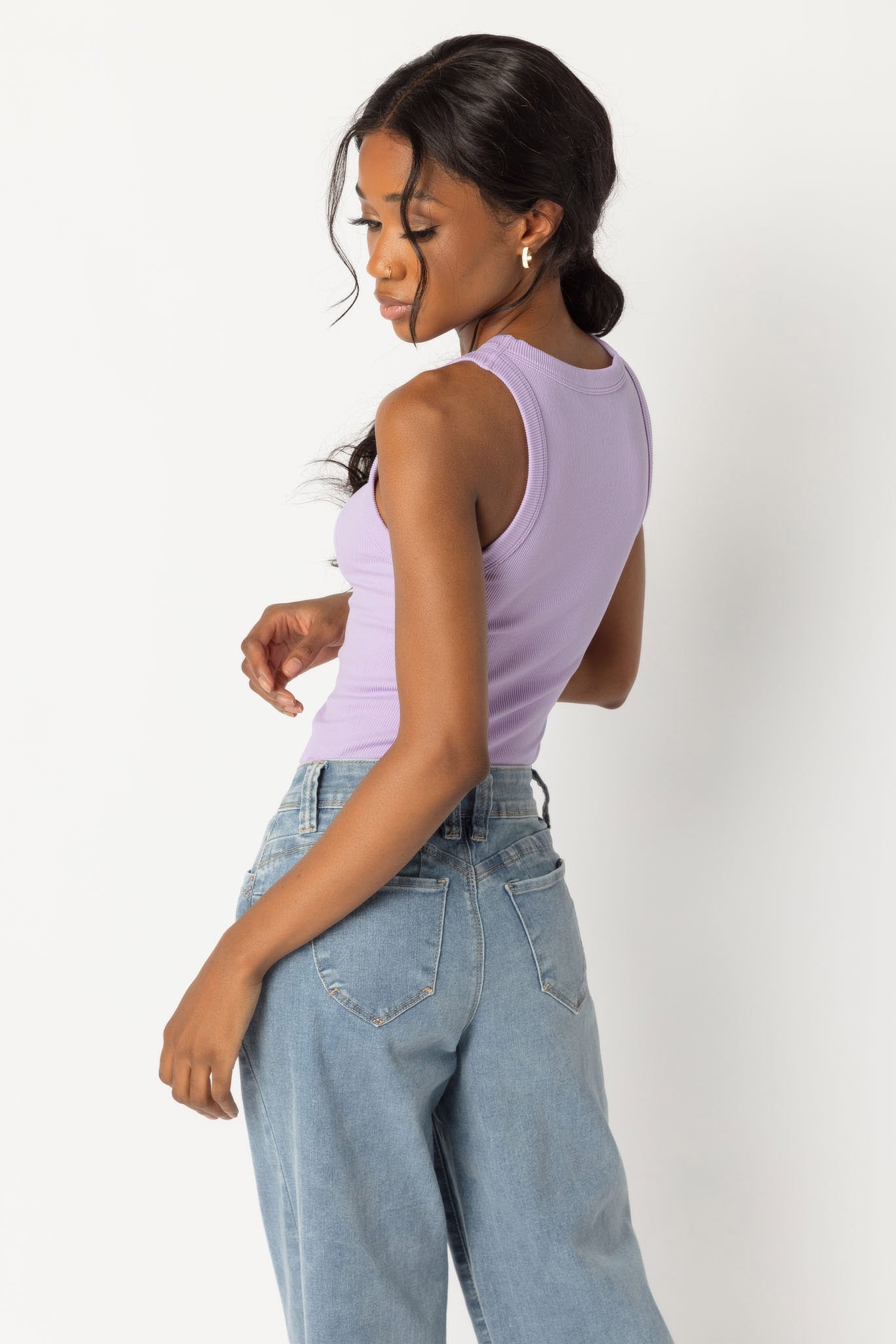 WallFlower Cindy Seamless High Neck Cropped Tank