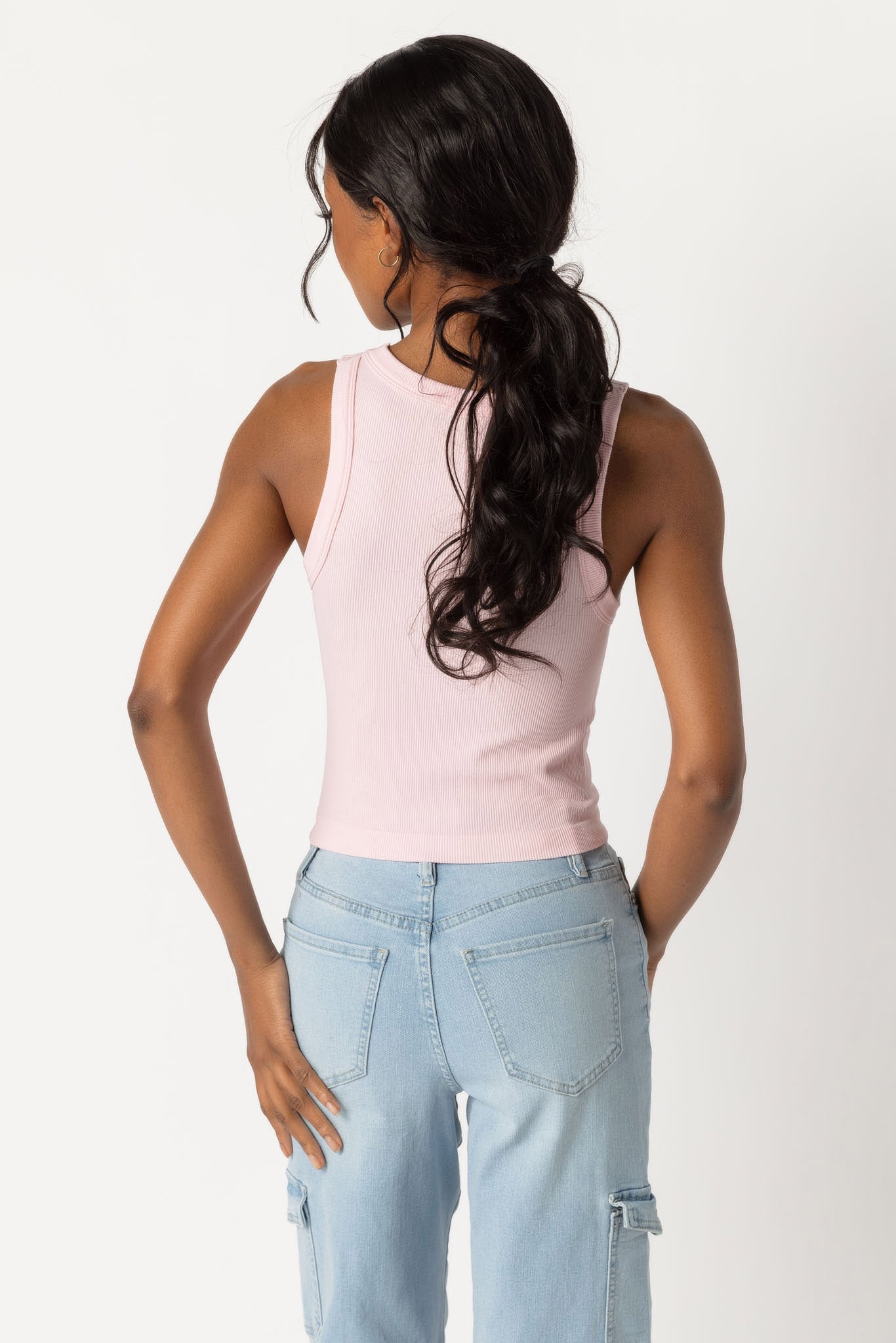 WallFlower Cindy Seamless High Neck Cropped Tank