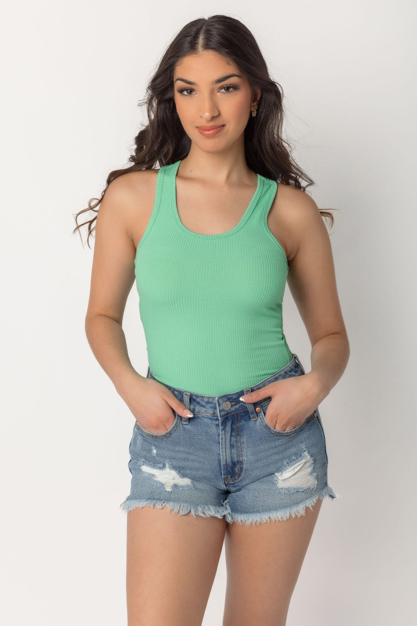 Ribbed Racerback Tank