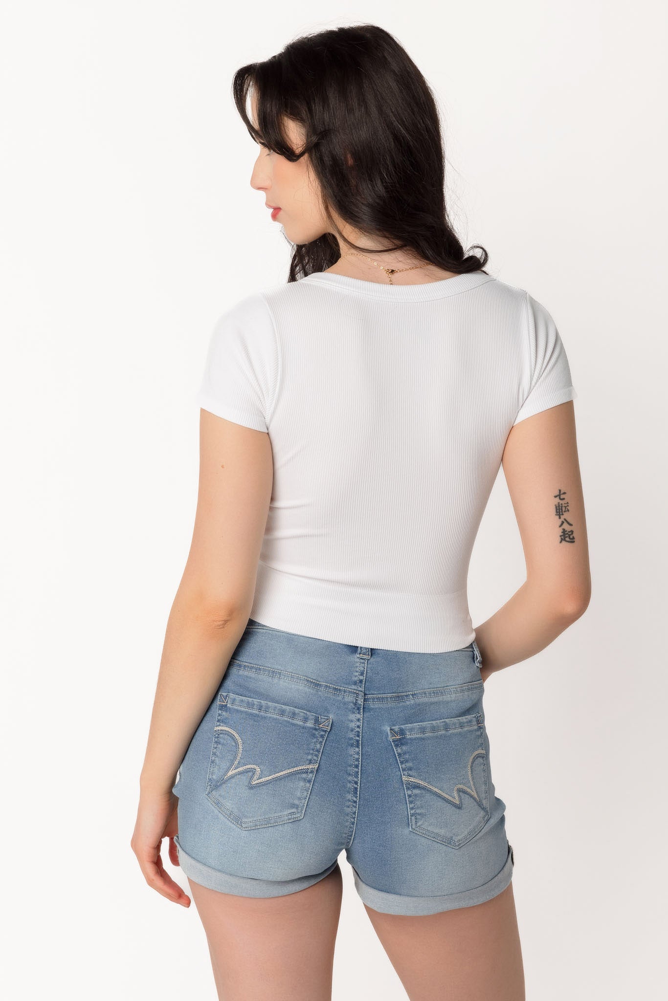 Wallflower Spencer Seamless V-Neck Crop Top