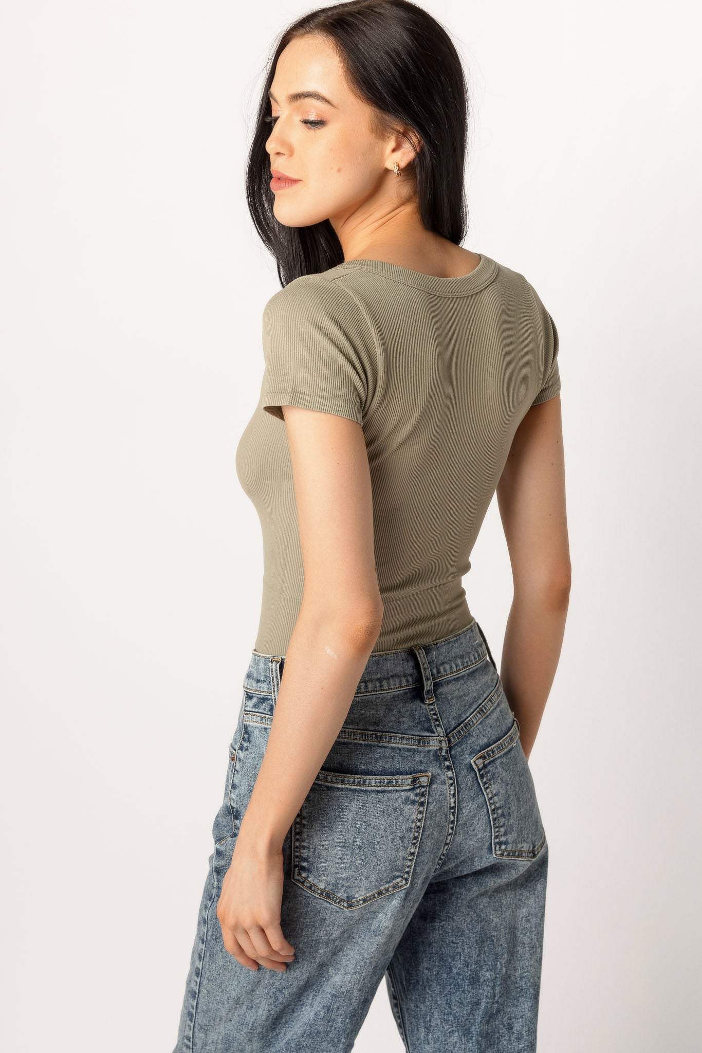 Wallflower Spencer Seamless V-Neck Crop Top