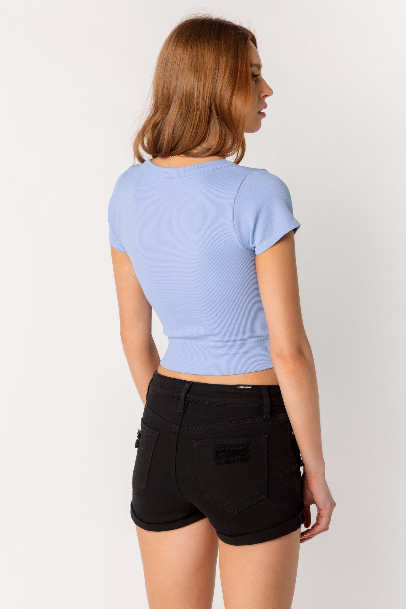 Wallflower Spencer Seamless V-Neck Crop Top