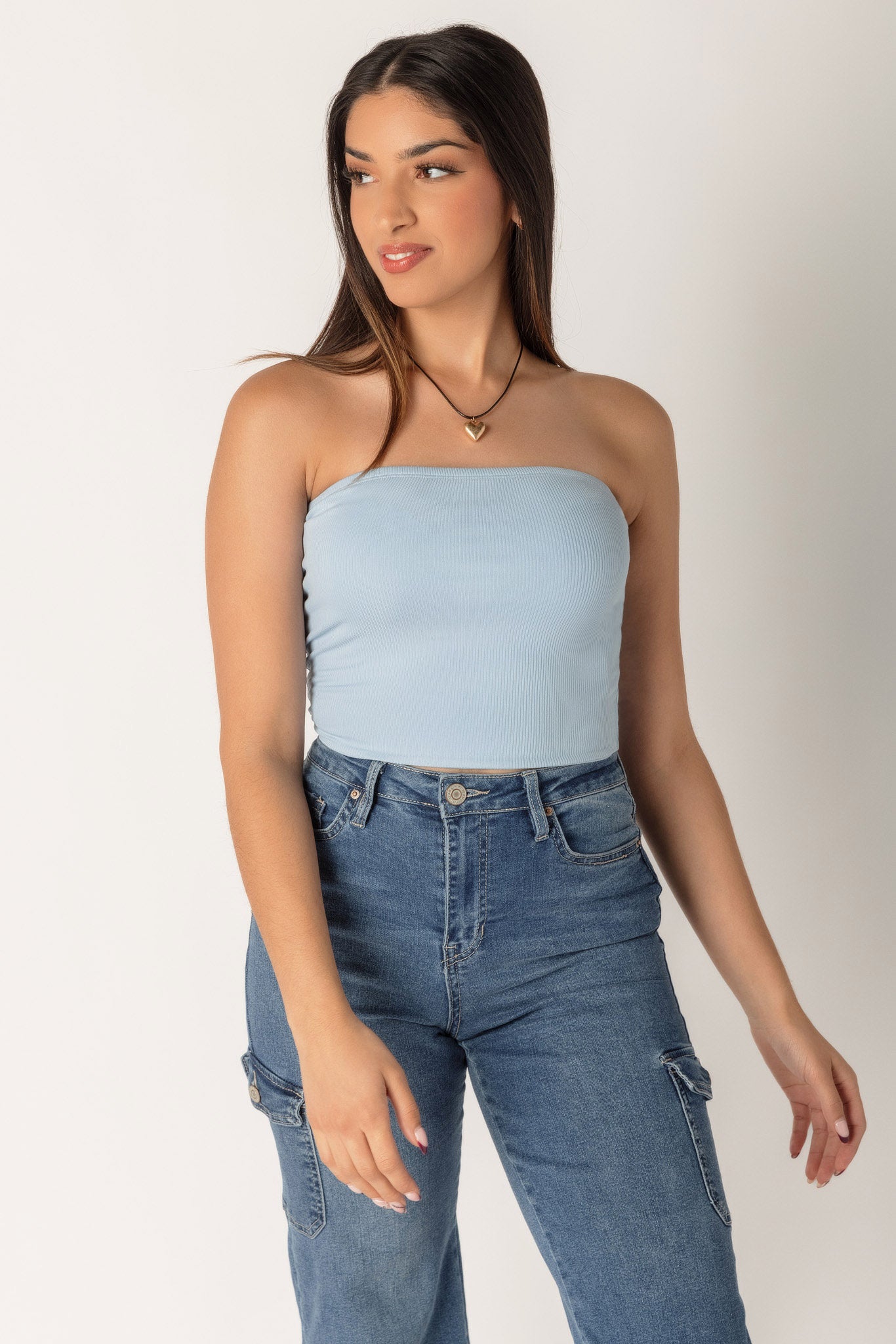 Ribbed Double Layer Tube Top