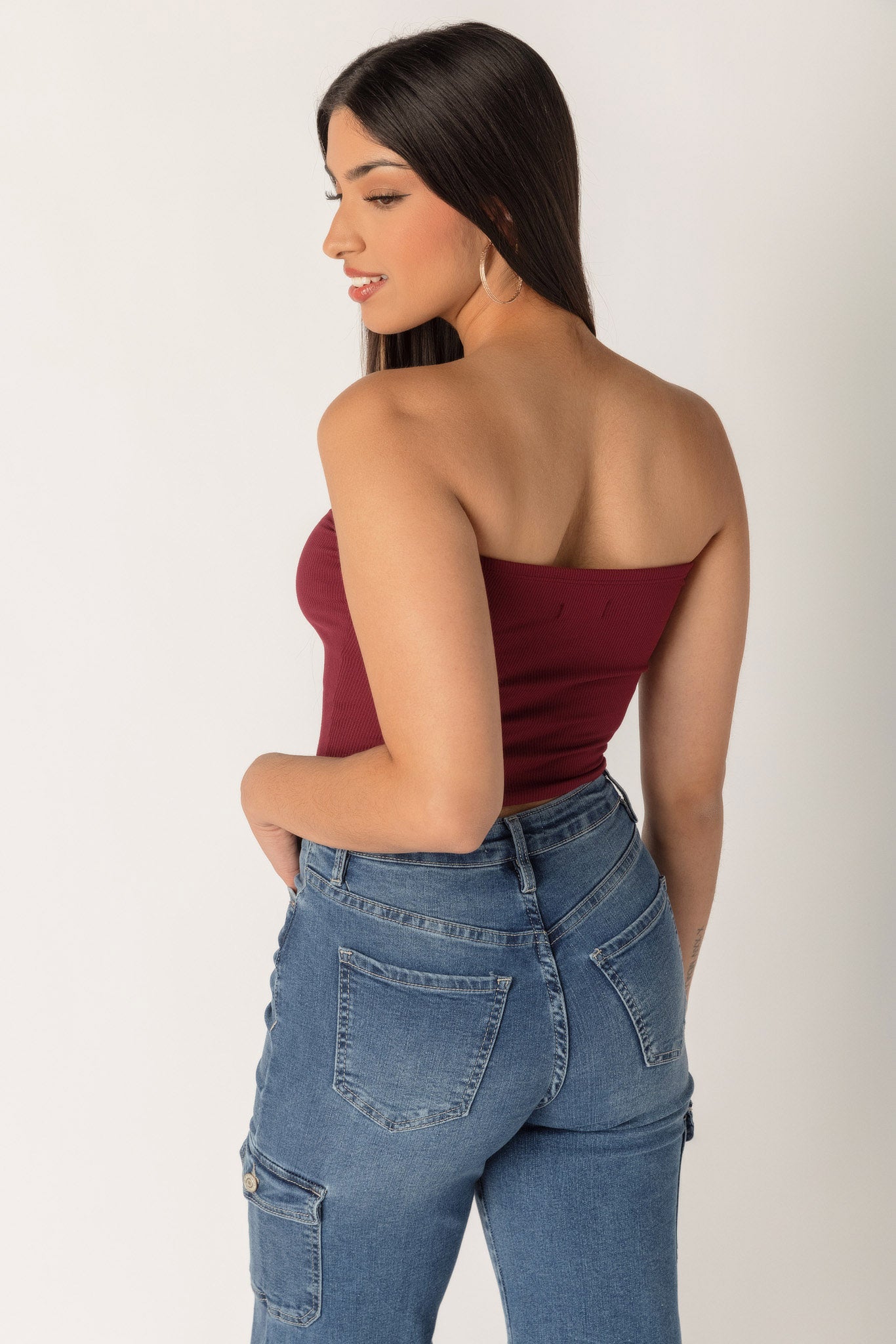 Ribbed Double Layer Tube Top