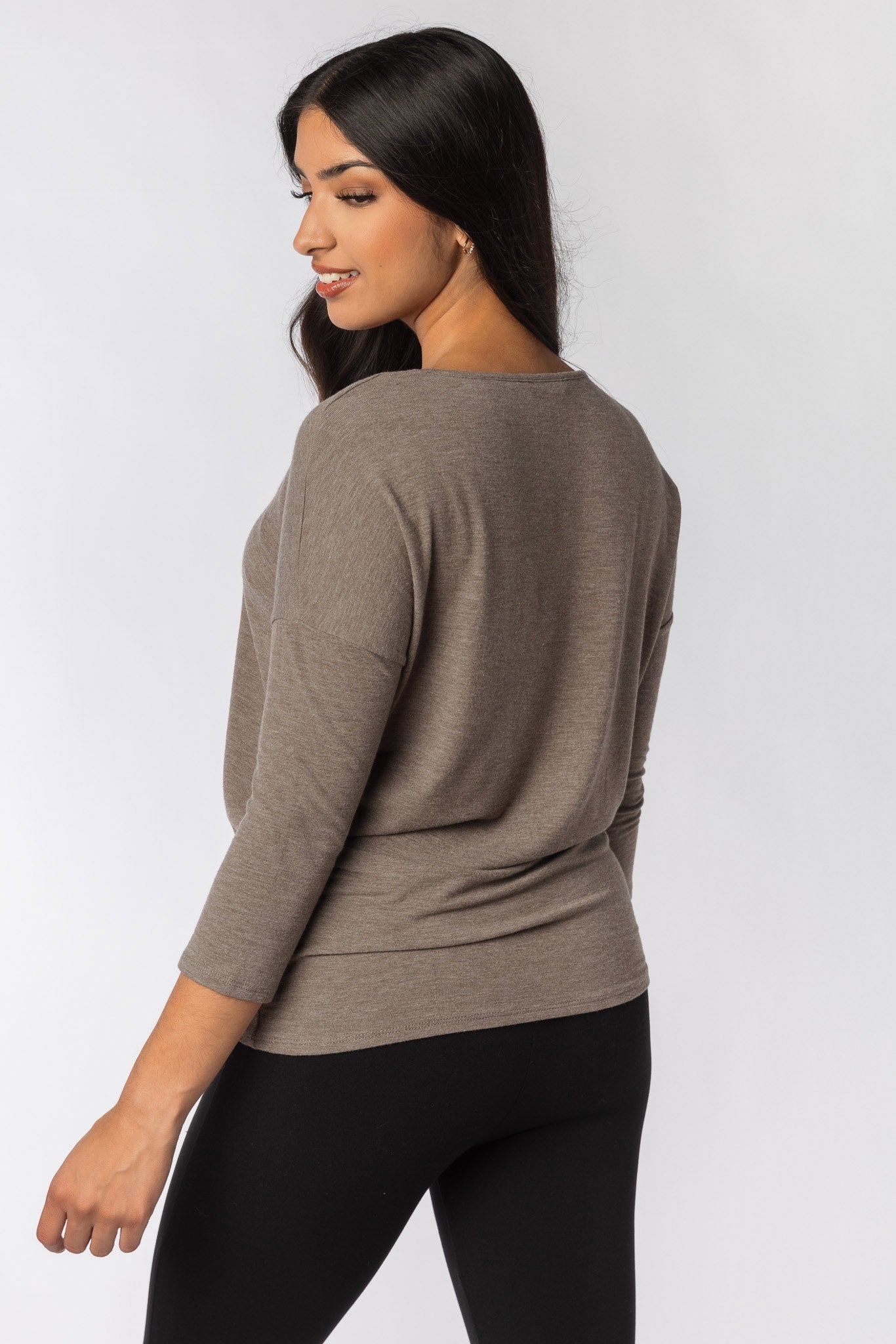 ONLY 3/4 Sleeve Crew-Neck Tee