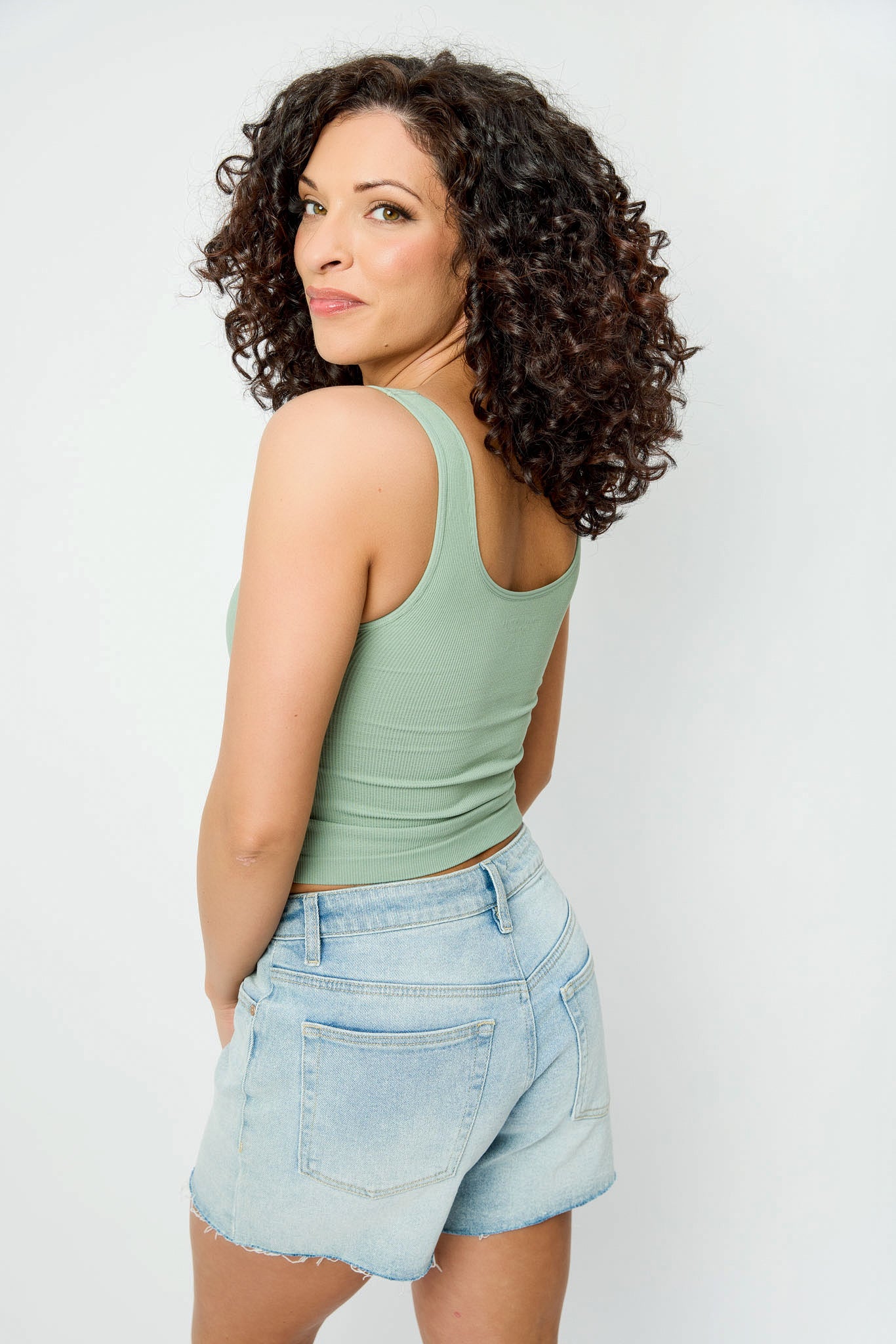 Seamless Square Neck Tank with Padded Cups