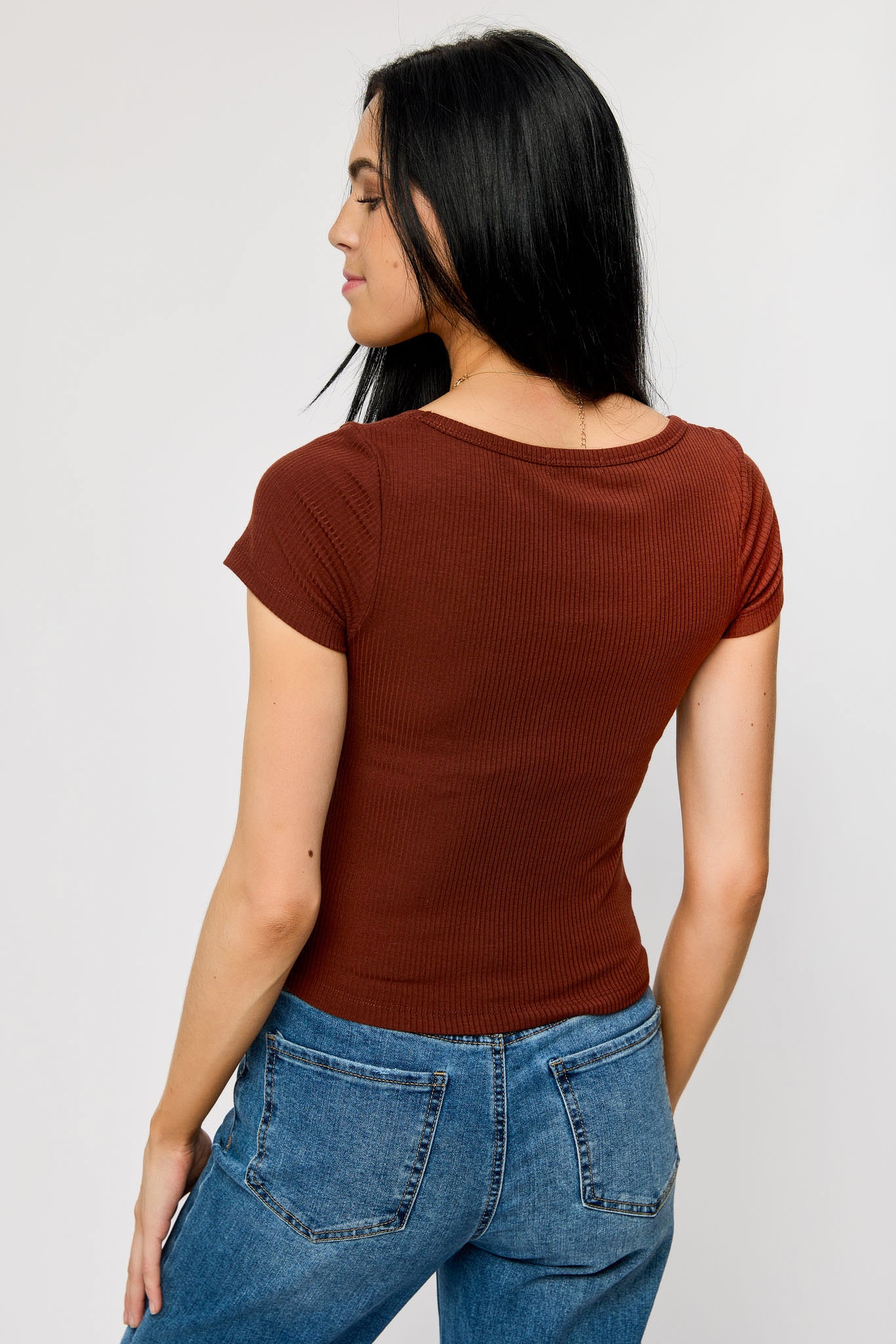 Ribbed Short-Sleeve Tee